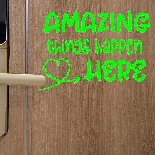 Miniatura 4 de Amazing Things Happen Here Vinyl Decal for Classroom Door Wall