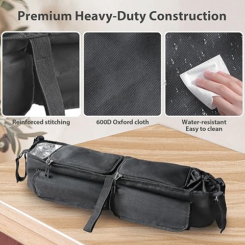Miniatura 5 de Organizador doble para cochecito, consola para padres, accesorios para cochecito de bebé, compatible con Jeep, para Bob Duallie, para City Mini GT2,