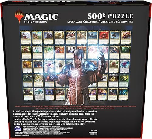 Miniatura 4 de Magic The Gathering, Legendary Creatures - Rompecabezas de 500 piezas MTG para adultos, rompecabezas de 500 piezas para adultos y niños mayores de