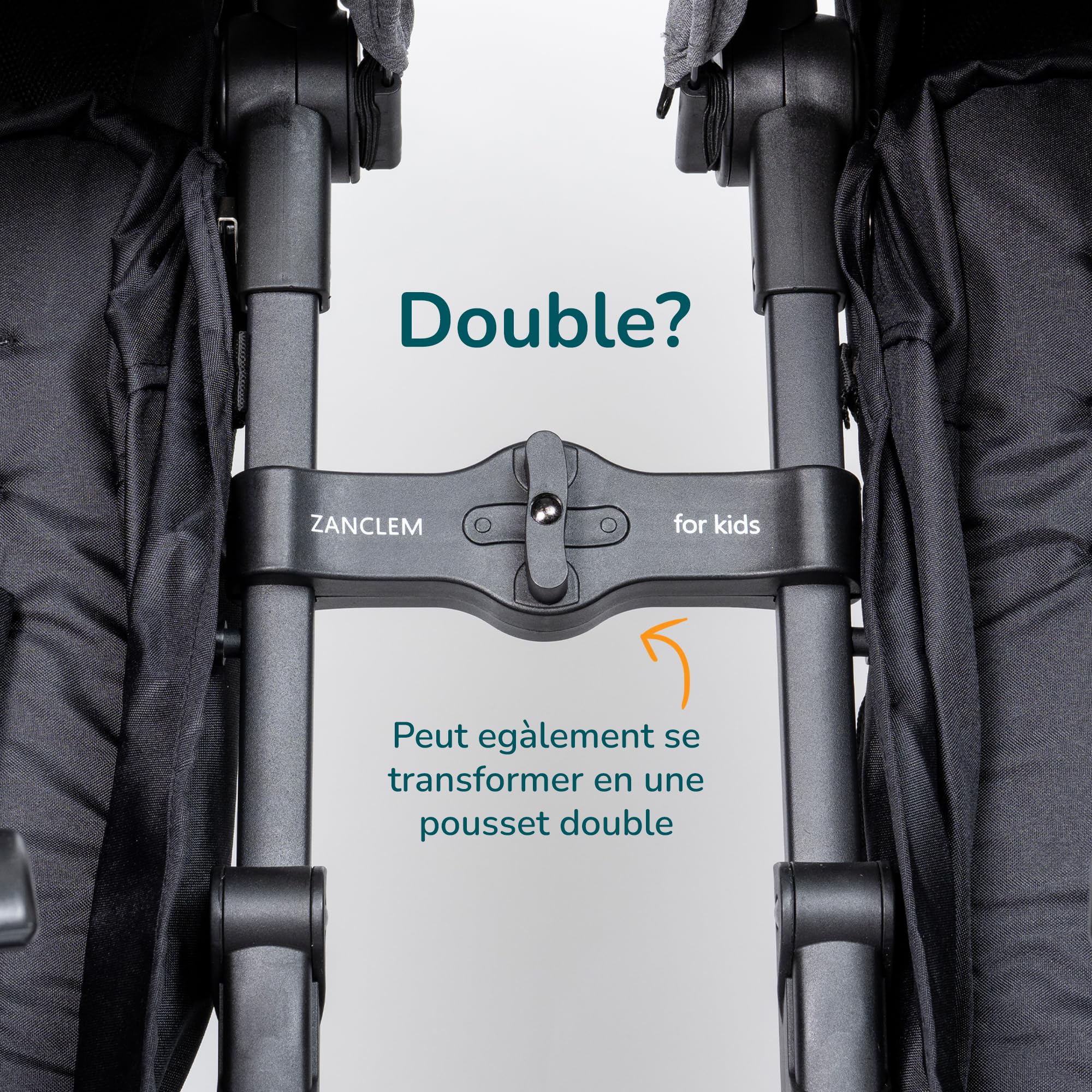 poussette canne compacte 0-36kg Ultra-Légère Zanclem, Super Équipée - pliable compact voyage avec Ceinture 5 Points Et Frein À Pied, poussette avion cabine homologuée