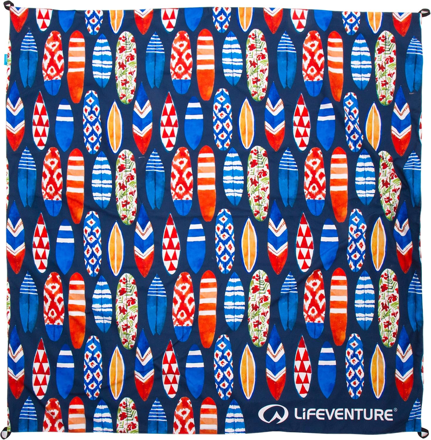 Lifeventure Printed Picnic Blanket, Waterproof, Sandproof, Ideal for Park Camping And Beach, Surfboards
