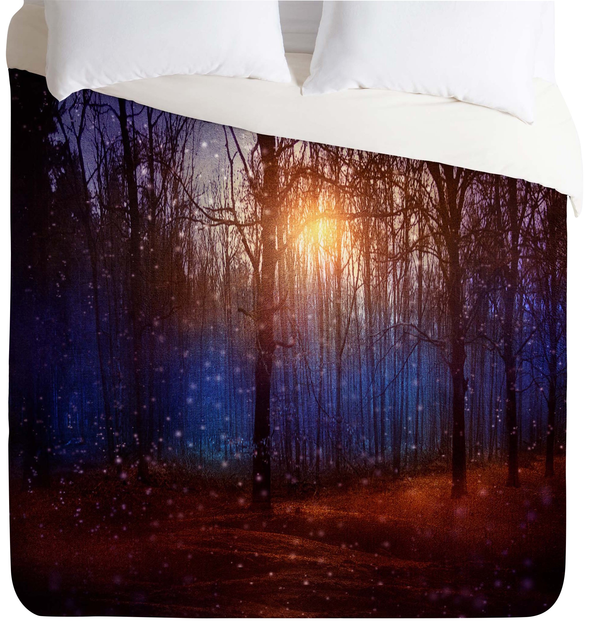 Deny Designs Viviana Gonzalez In Winter Enjoy Duvet Cover, Queen