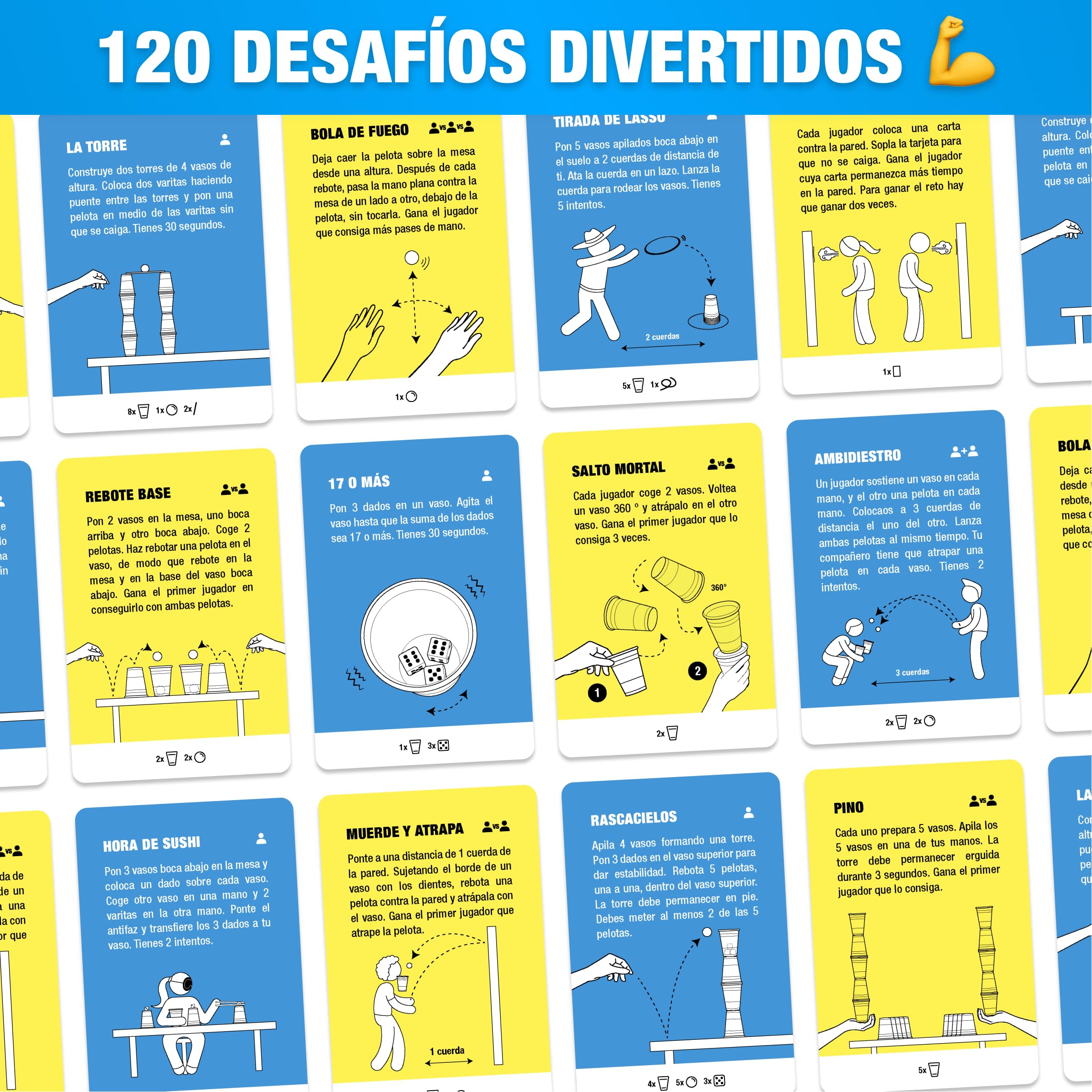 The World Game Super Skills - Juego de Mesa Divertido Lleno de Acción para Niños y Adultos - Regalo para Todas Las Edades - Español