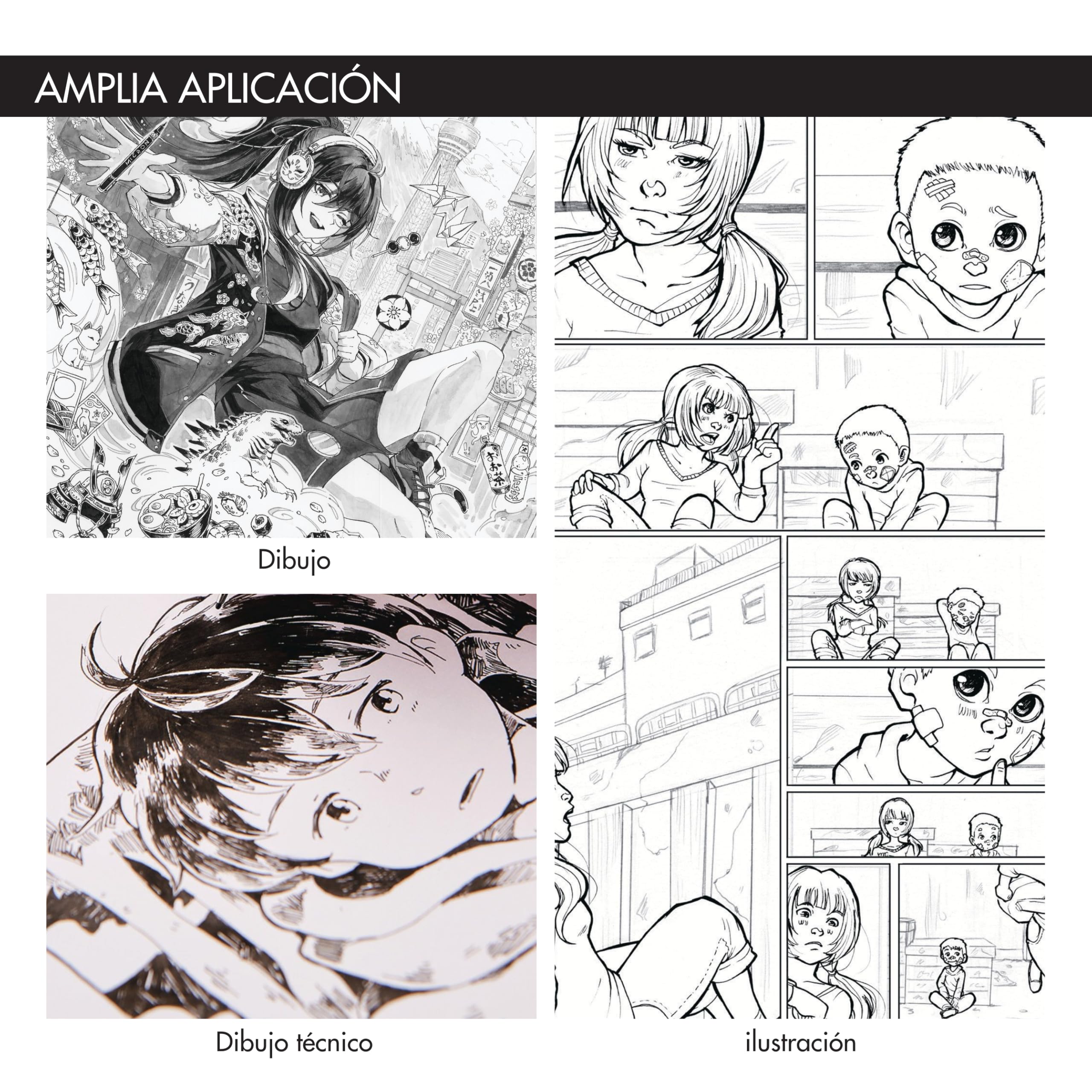 SAKURA Pigma Micron Puntos Calibrados Set de 10 | Tinta negra permanente y resistente al agua, tamaños surtidos | Bolígrafos para escribir, dibujar y escribir diarios