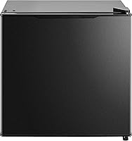 Vista 10 de Midea MERM17B0ABB - Mini refrigerador de 1.7 pies cúbicos, refrigerador compacto con termostato ajustable, puerta reversible, bajo nivel de ruido
