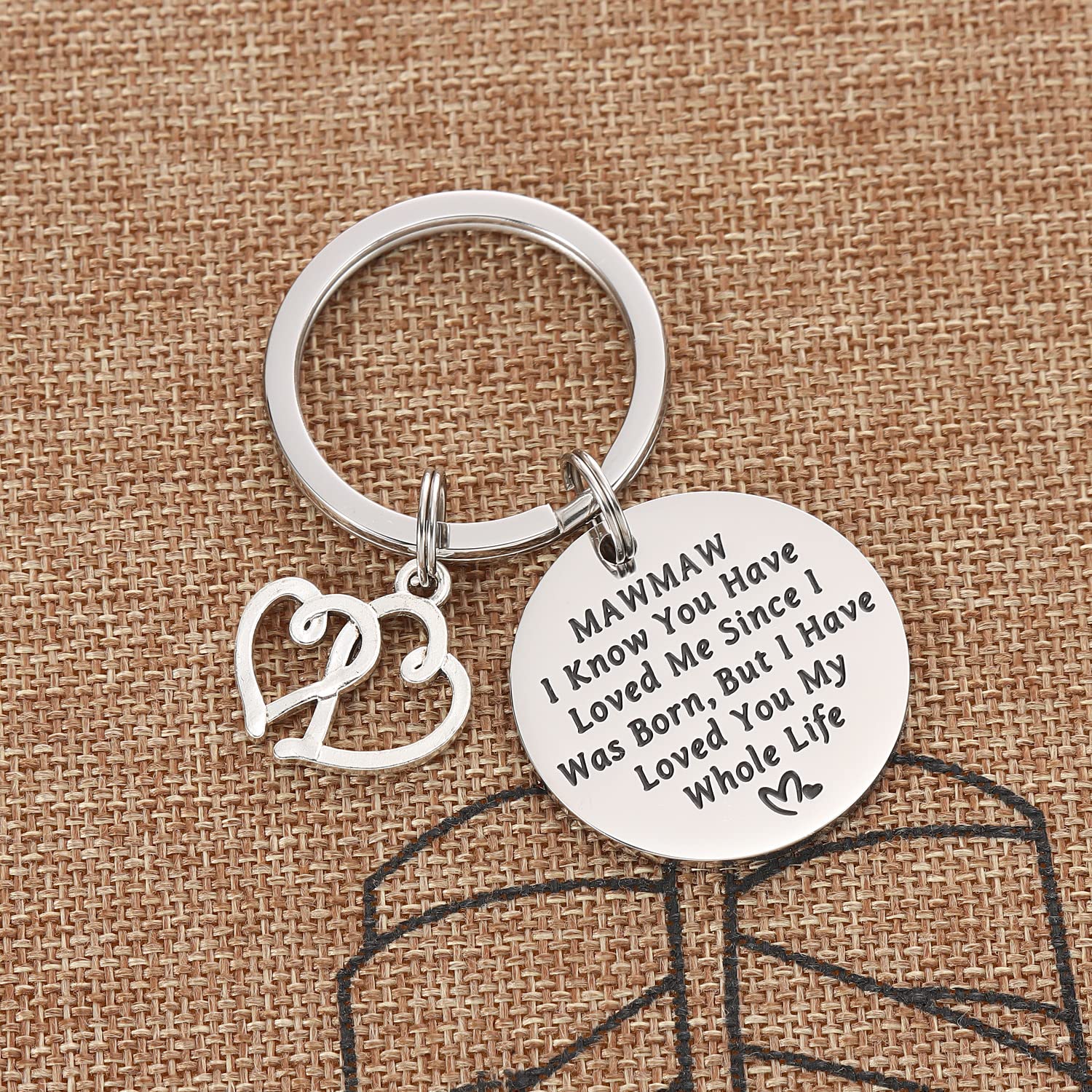 Kivosliviz Mawmaw Keychain Gifts for Women Her Maw Maw Key Chains Worlds Greatest Best Mammaw Ever Jewelry Mamaw Keyring Mawmaw Keychain