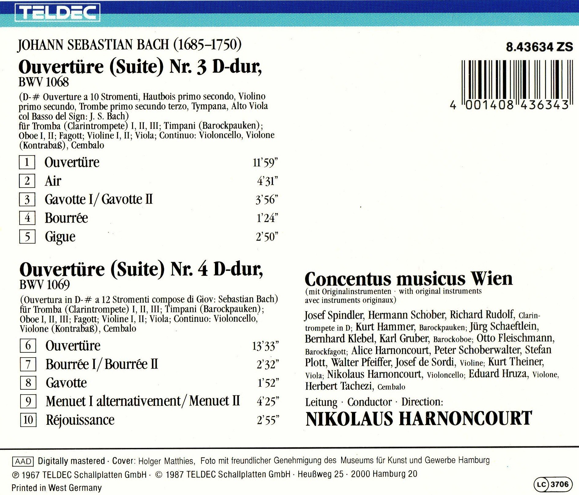 Bach: Ouvertüren Nr. 3 & 4