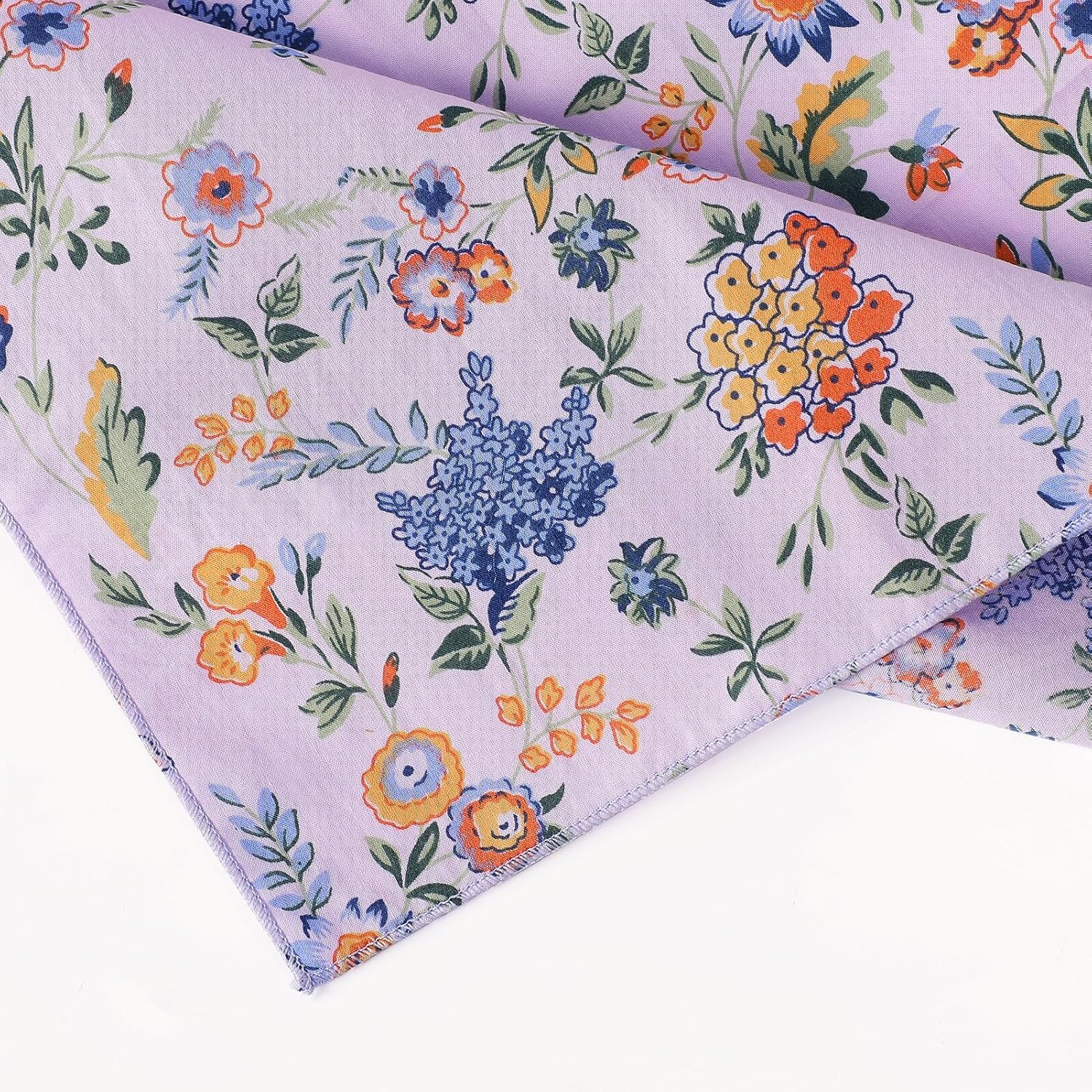 Cotton Handkerchiefs for Women Vintage Floral Print Ladies Handkerchiefs image 4