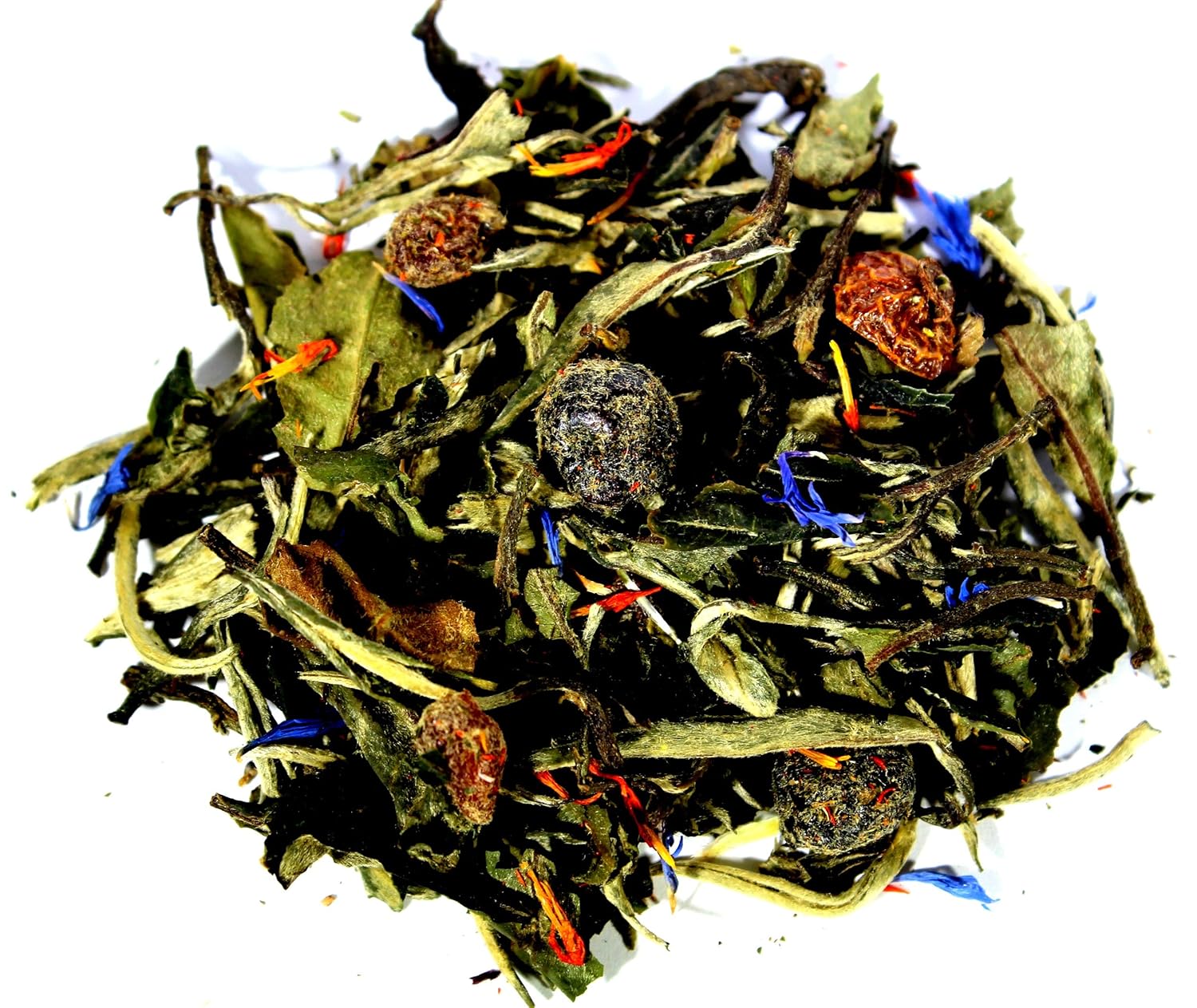 Nelson's Tea - Blueberry Pomegranate - White Loose Leaf Tea - White tea, rose hips, dried blueberries, safflower - 1 lb.