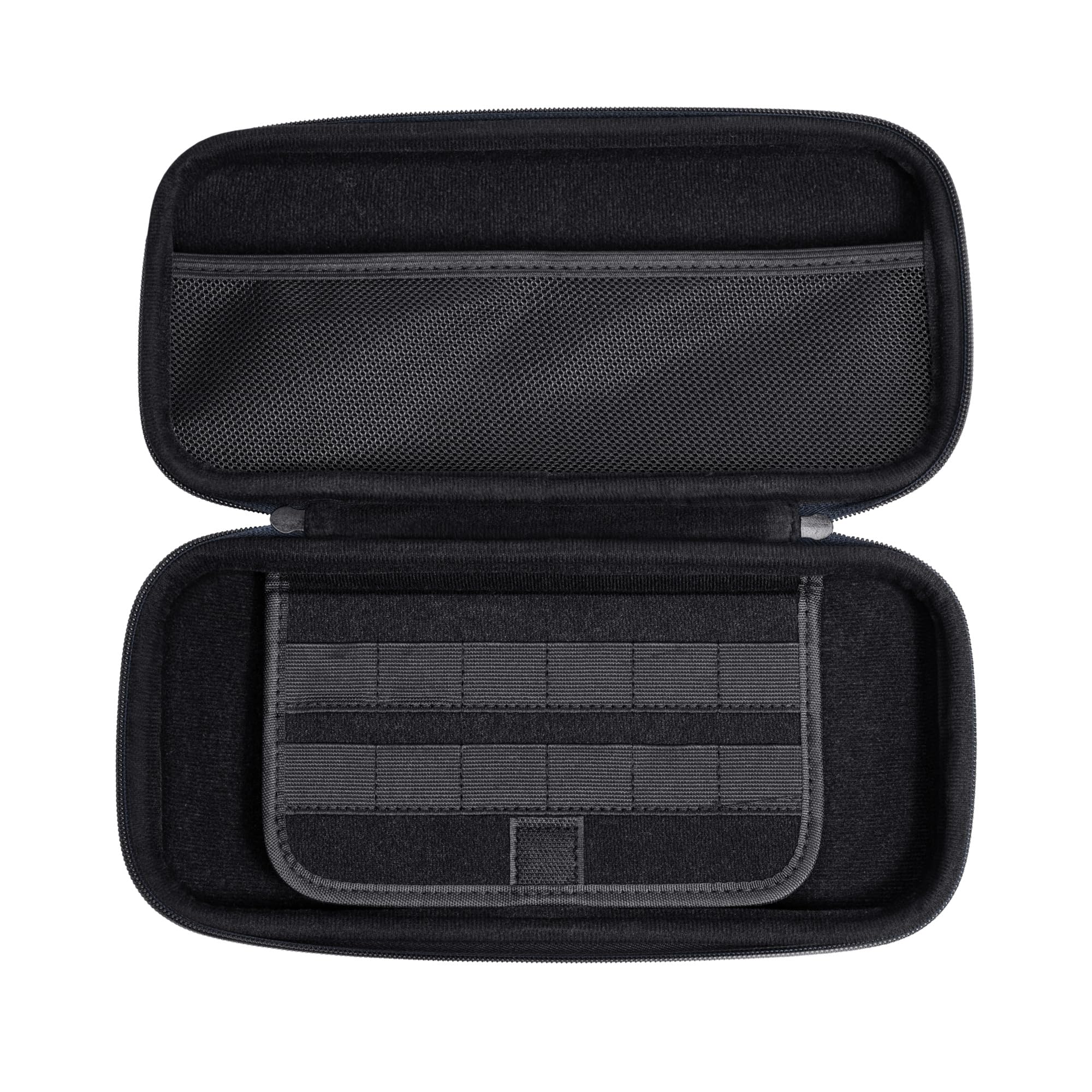 GXTrust 1251B Funda para Nintendo Switch 2, Funda Protectora Dura, Carcasa Estuche Rigido de Transporte para Consola y Accesorios, Bolsillo para 4 Joy-Cons y 12 Cartuchos de Juego, Azul