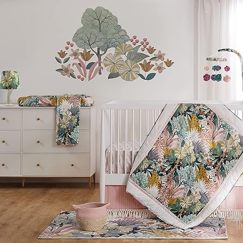 Miniatura 6 de Levtex Baby - Lámpara de mesa y pantalla de búho nocturno - Base de dinosaurio con lámpara de pantalla de lona azul - Accesorios para guardería -