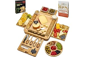 Charcuterie Board Set - 20-Piece Holiday Gift for Romantic Christmas Evenings