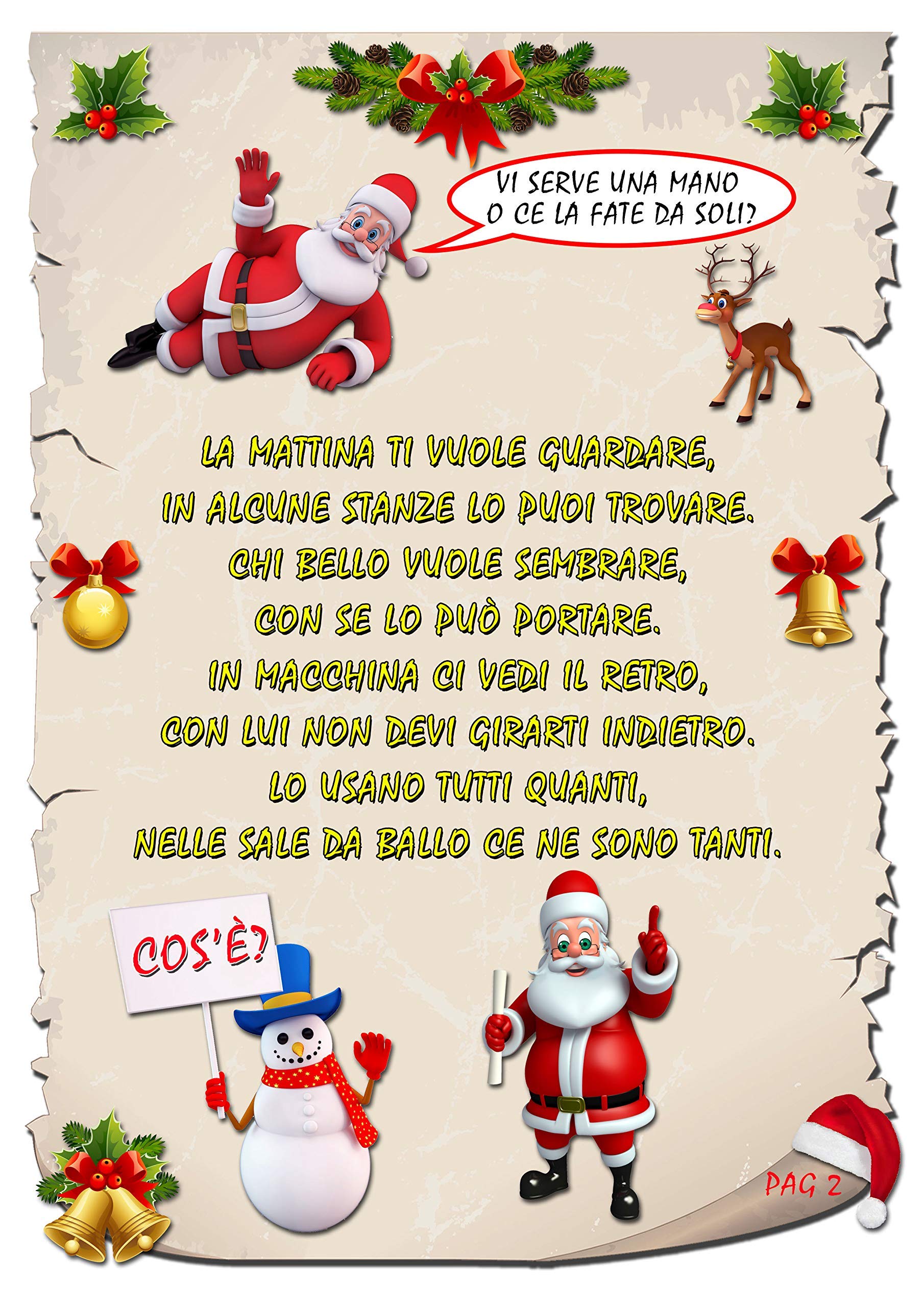 Caccia al tesoro natalizia in scatola per casa 8-12 anni - Giochi natalizi per bambini - Caccia al regalo di Babbo Natale - Caccia al tuo regalo di Natale - Giochi di natale per bambini