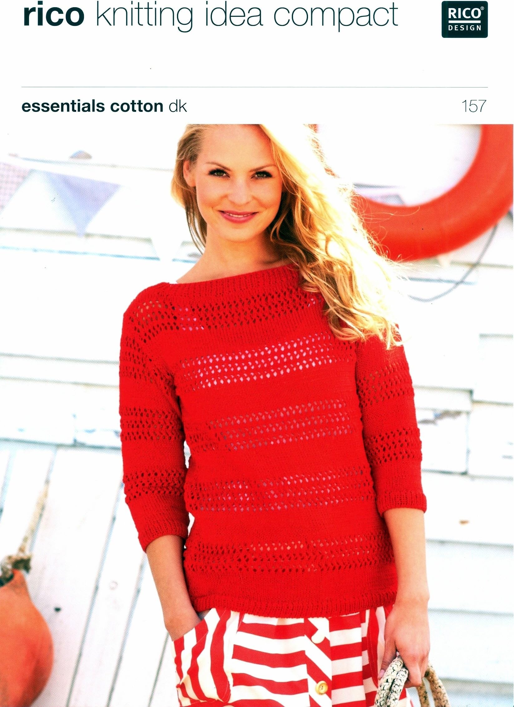 Ladies' Sweater And Tops in Rico Essentials Cotton DK - 157