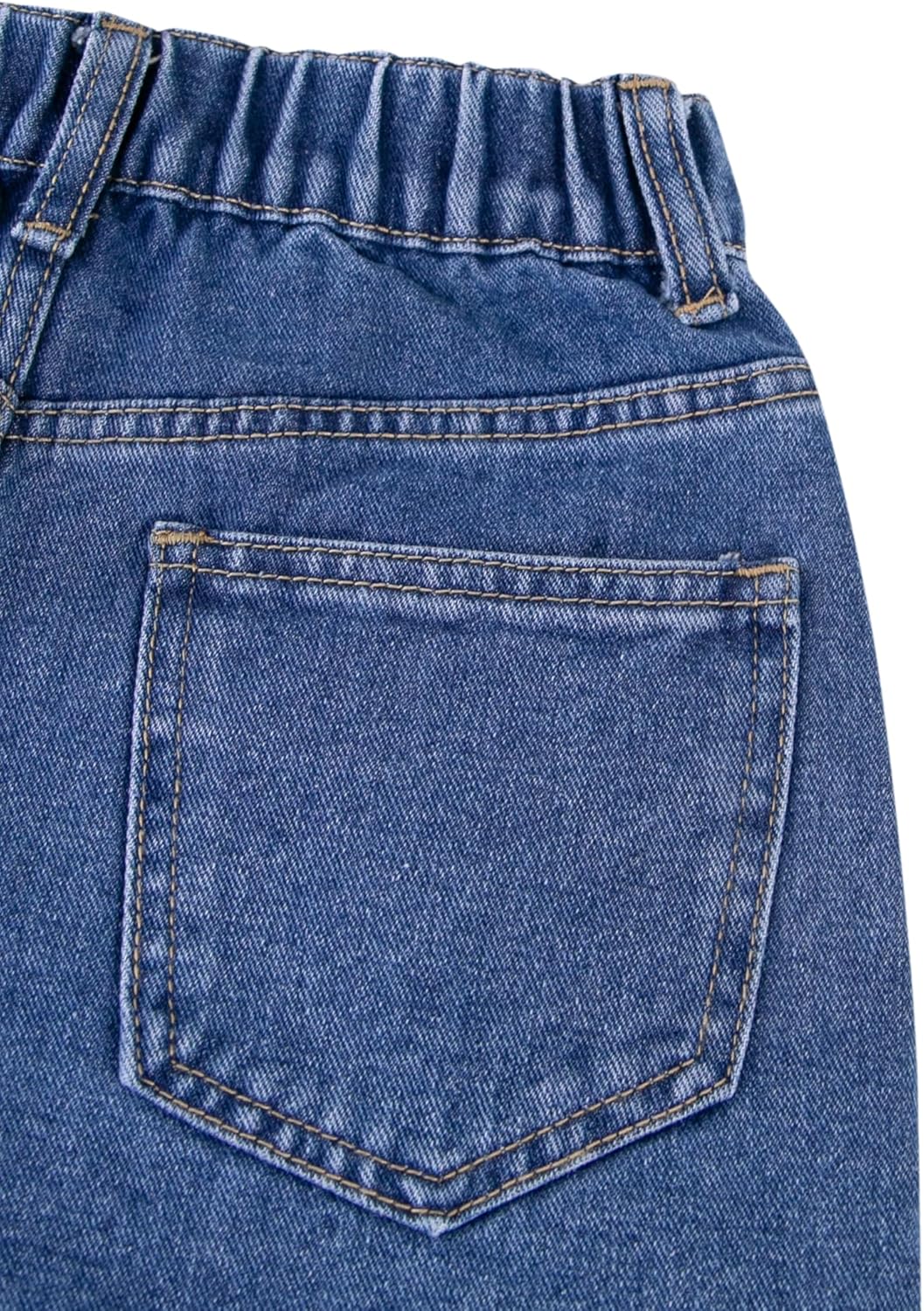 Girls Jean Shorts Pearl Bownot Ripped Distressed Cute Straight Leg Denim Shorts