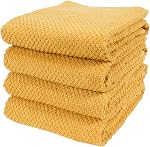 KAF Home Ensemble de 4 Serviettes de cuisine Terry Popcorn Deluxe 20 x 30 Pouces 100% Serviettes de cuisine en coton (vert français)