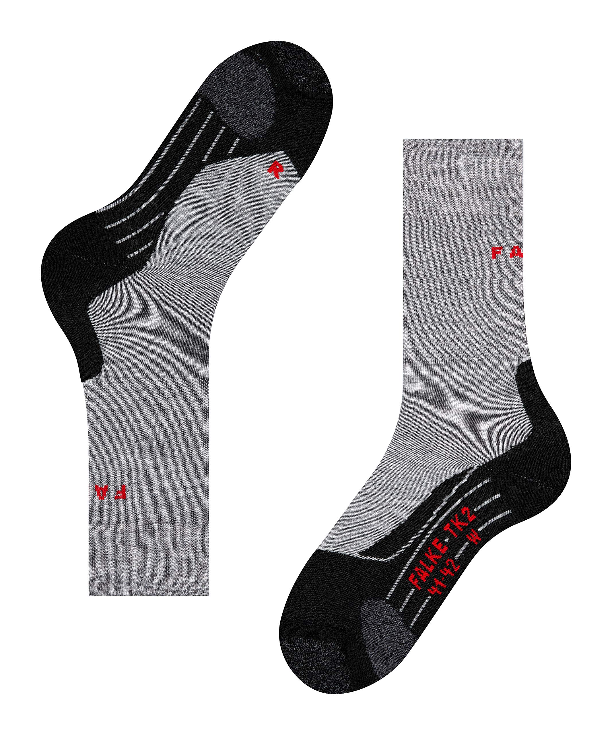 FALKE femme TK2 chaussettes de randonnée rembourrage moyen anti-ampoule chaudes respirantes séchage rapide régulation climatique anti-odeur laine fil fonctionnel 1 paire