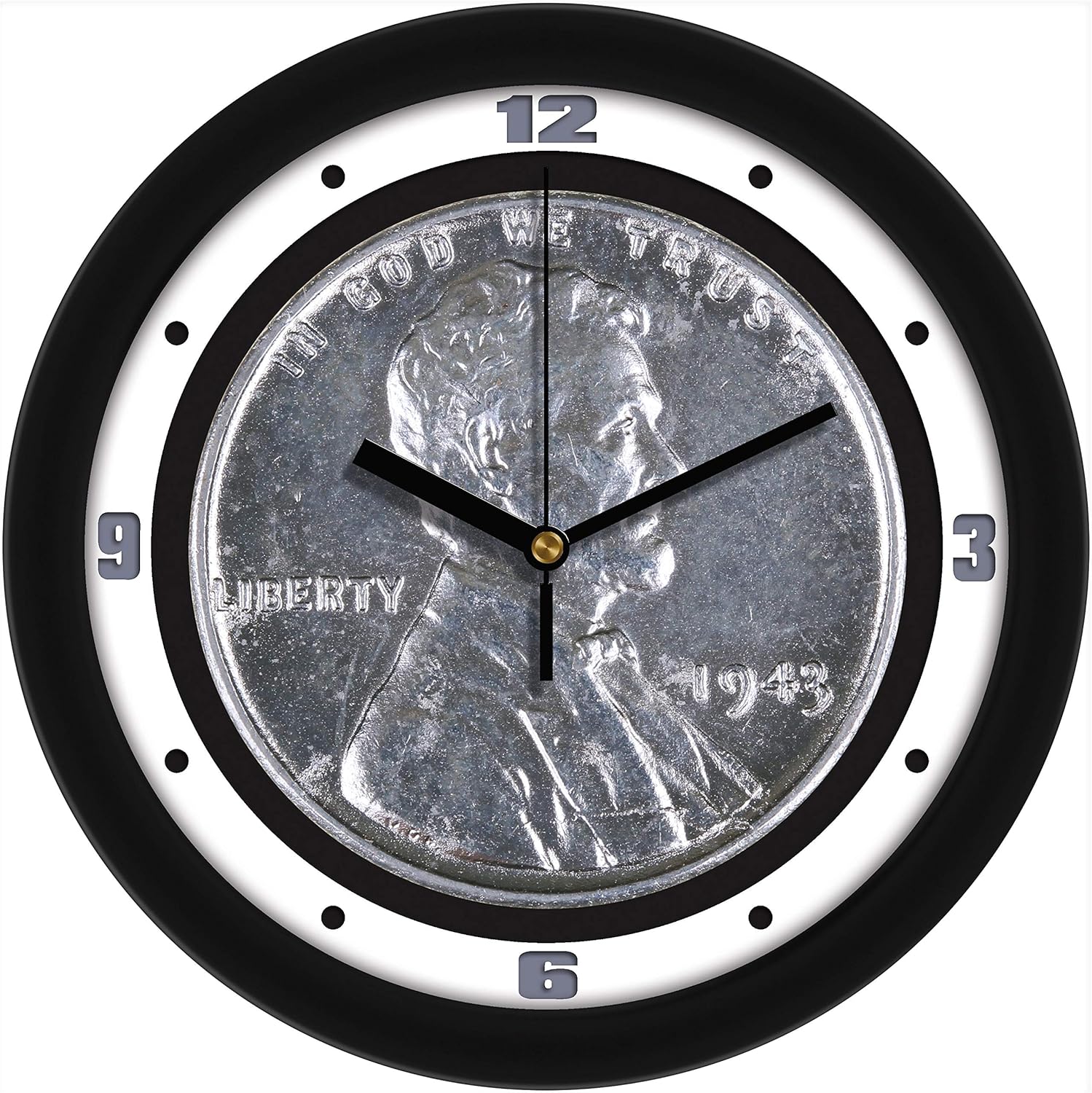 SunTime 1943 Steel Penny Coin Collectors Wall Clock