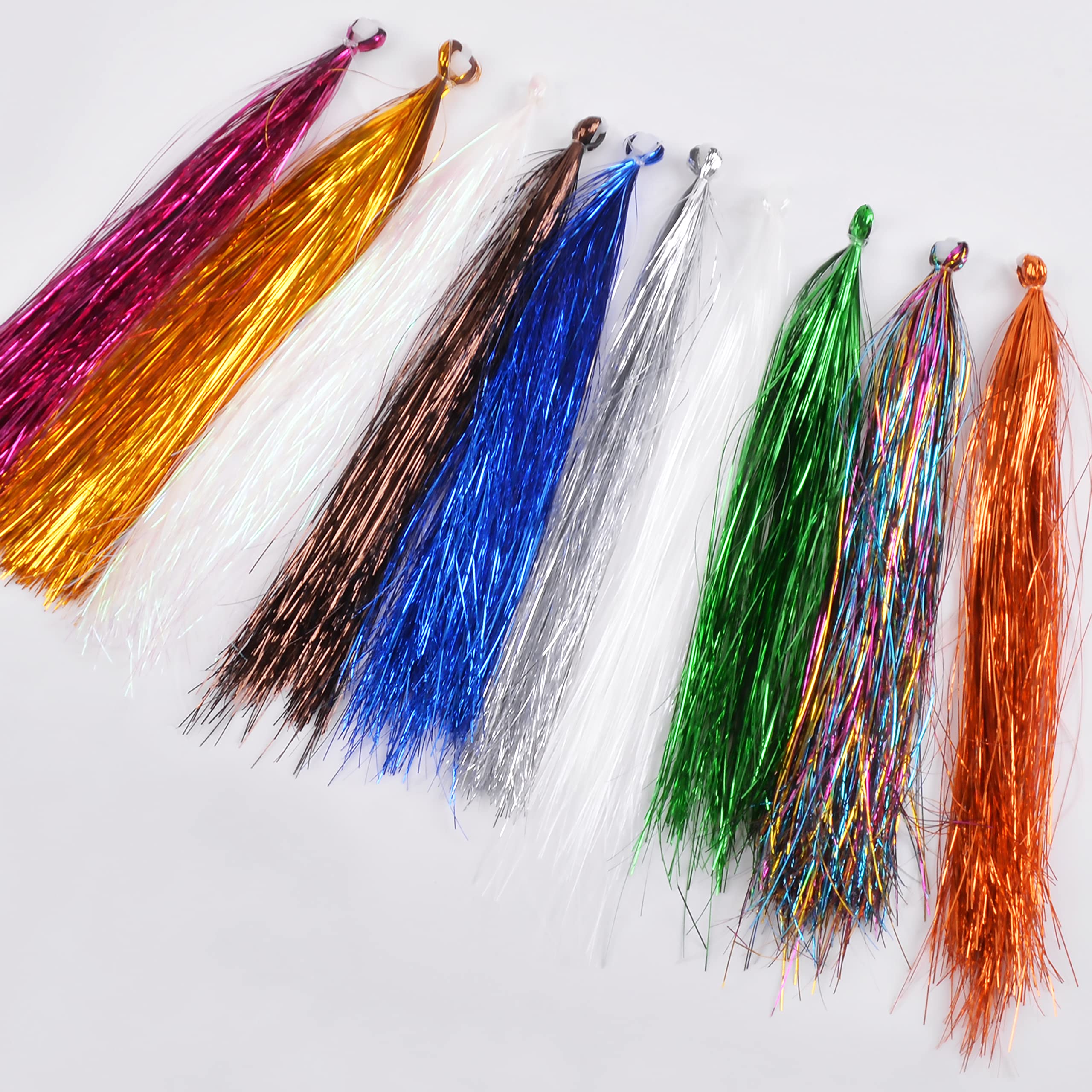 Fly Tying Materials 10 Colors Crystal Flash Flashabou Tinsels Flash Flies Fly Fishing Line Dry Flies Jig Tying Fishing Lure Making Supplies — image 1