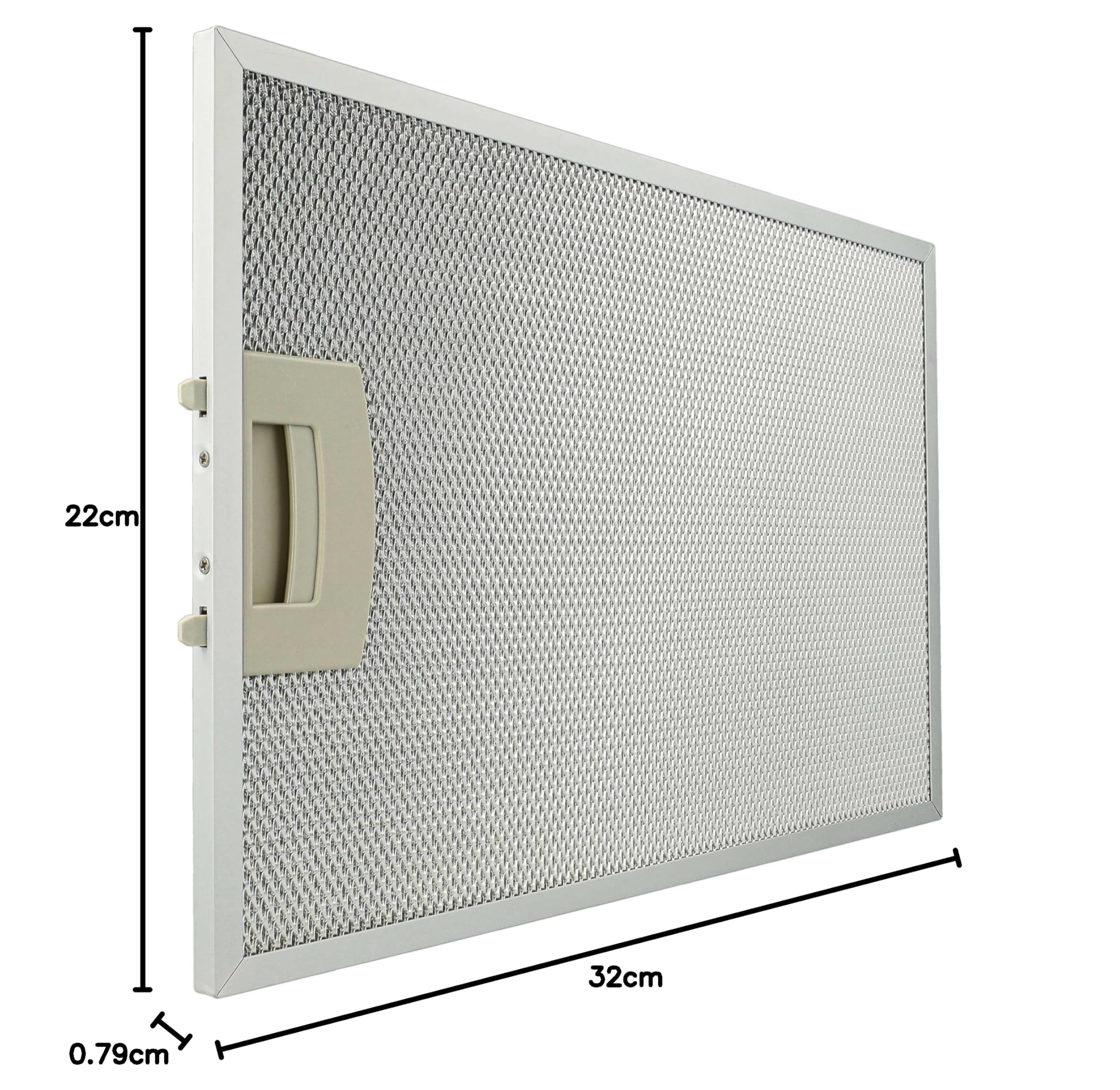 vhbw 3x filtr tłuszczowy kompatybilny z Neff D8980N0GB/01, D8980N1/01, D8980N1/03, D8980N1/04 okap kuchenny, metal