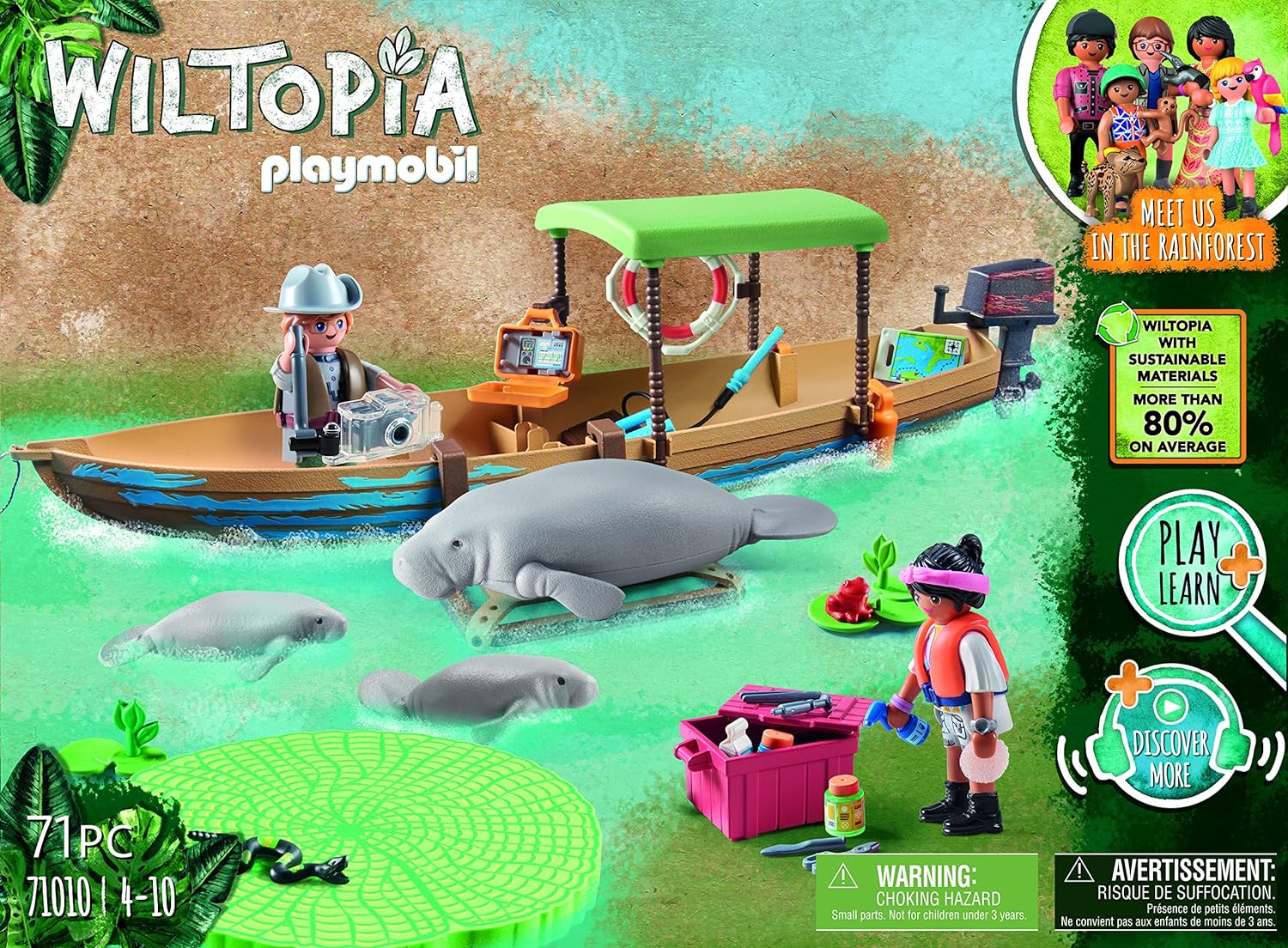 Playmobil Wiltopia Boat Trip to The Manatees