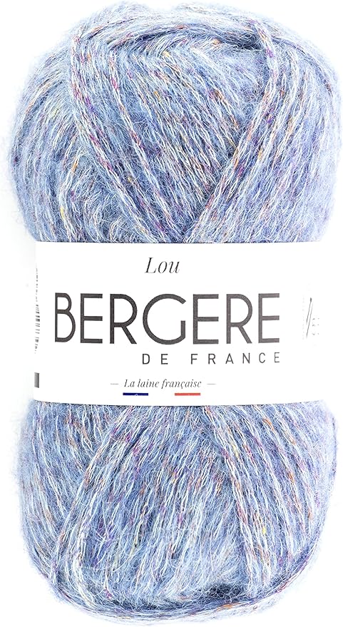 3 Pelotes De Laine Bergère De France - Bleu Gris Acrylique - Aiguilles N°3 - Restes De Stock - Neuf