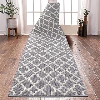 U'Artlines Long Runner Rug for Hallway 2×10feet Non Slip Kitchen Floor C...