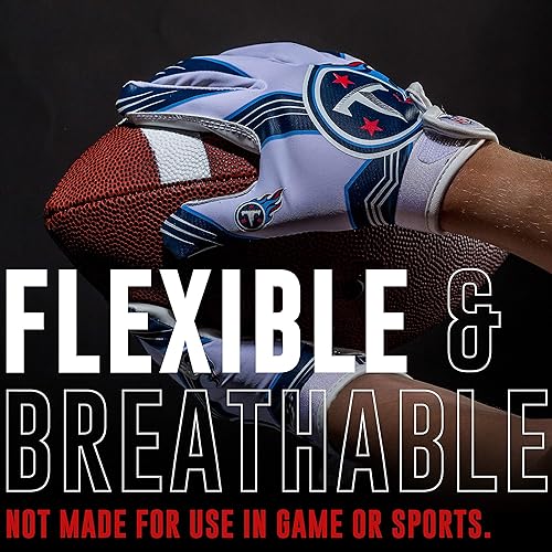 Vista 191 de Franklin Sports - Guantes de receptor de fútbol americano juvenil con logos de equipos de la NFL, palma de silicona, todos los tamaños juveniles