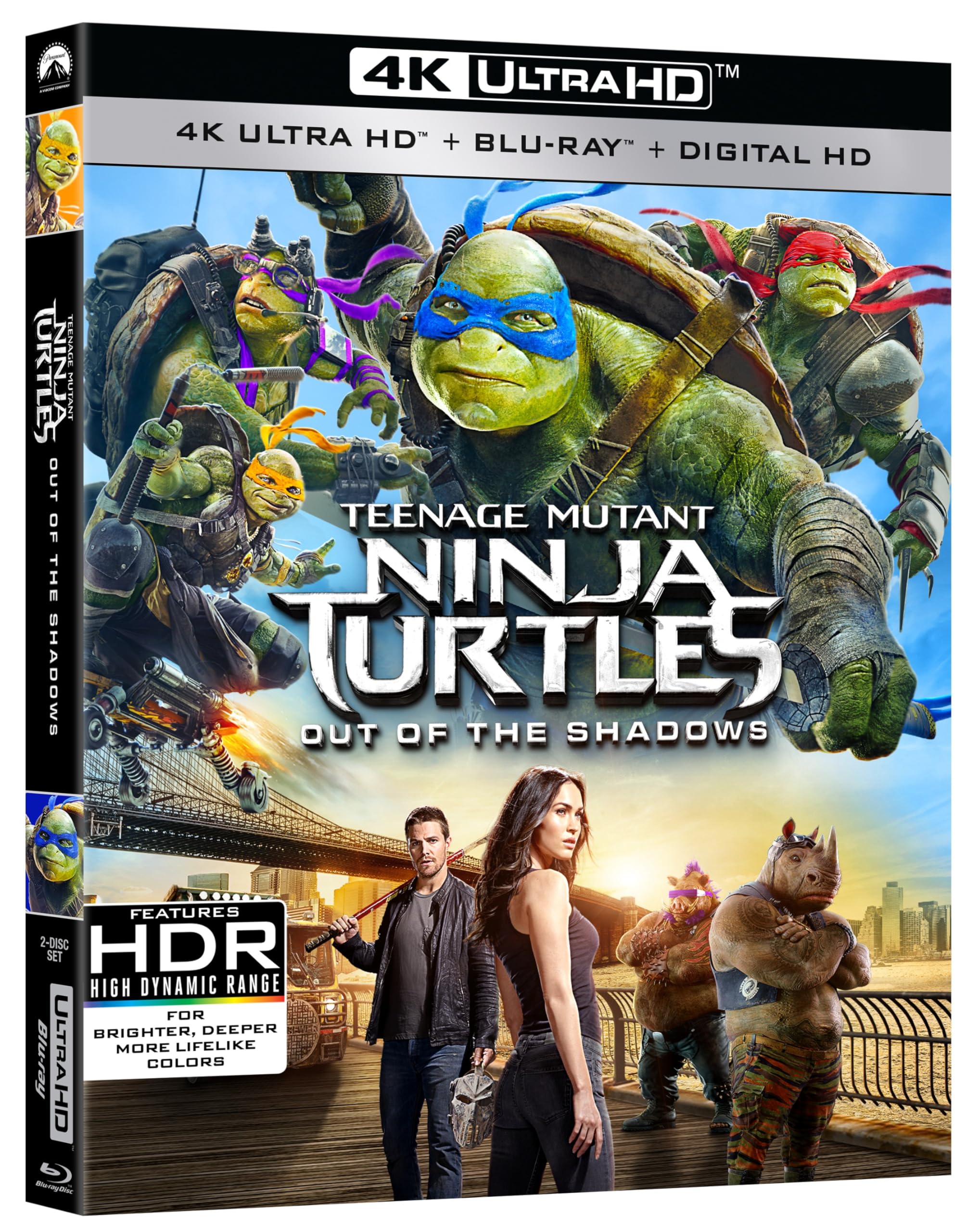 Teenage Mutant Ninja Turtles: Out of the Shadows (4K UHD + Blu-ray + Digital)