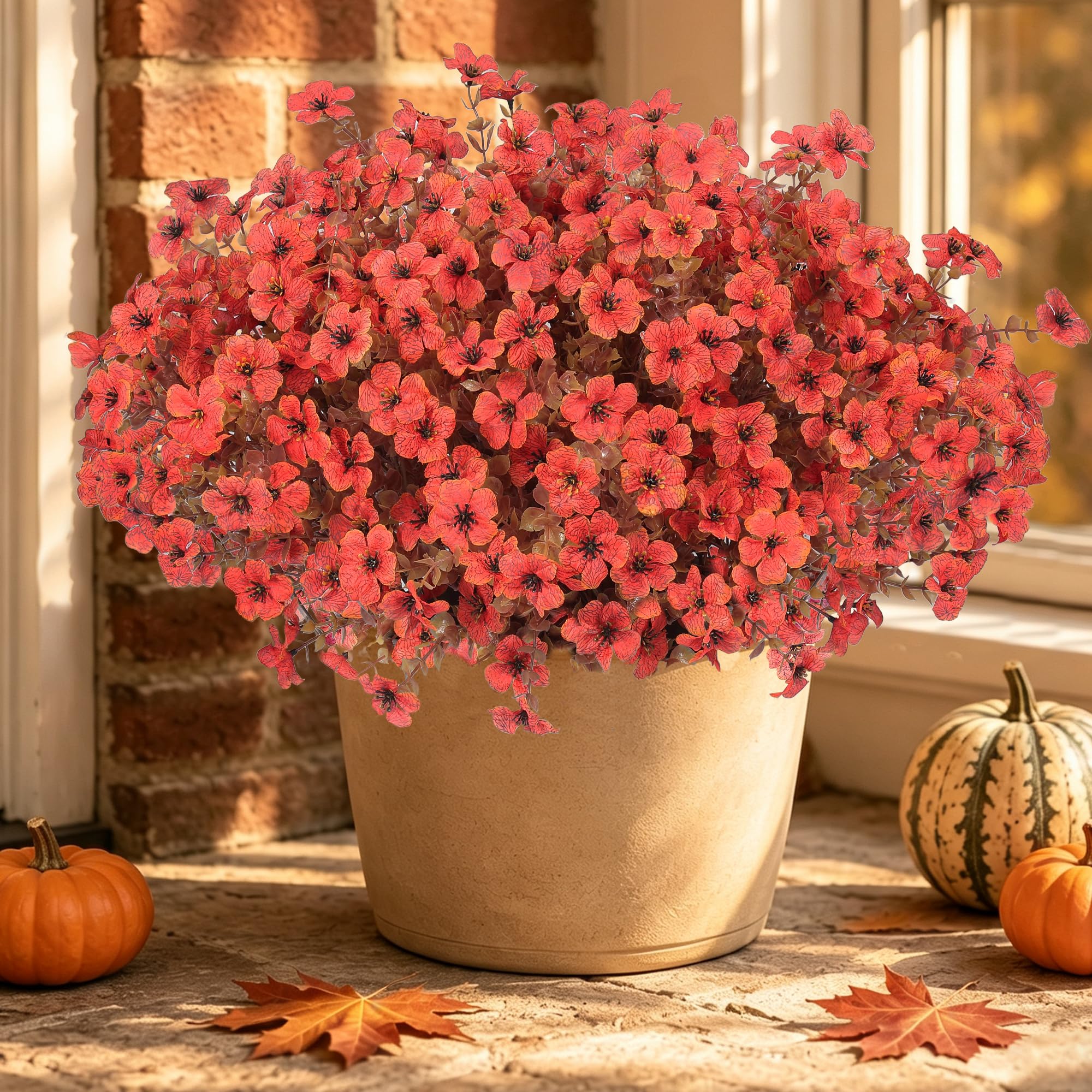 Tiabean 12 Bundles Fall Flowers