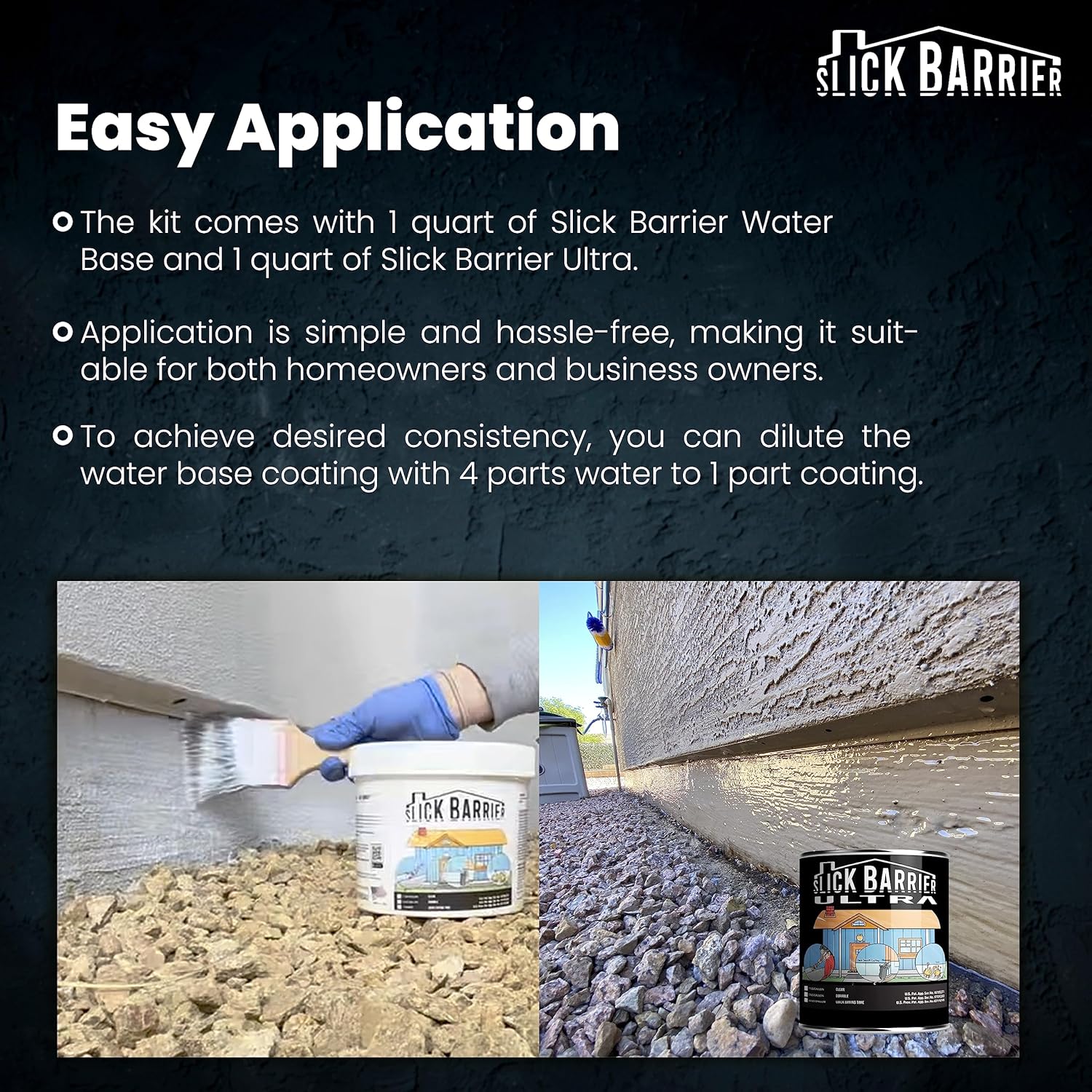 Home Kit - Ultimate Pest Control Solution for Crawling Insects, Rodents & Squirrels - Water-Based & Solvent-Based Coatings - Durable & Long-Lasting - Easy Application - Ample Coverage