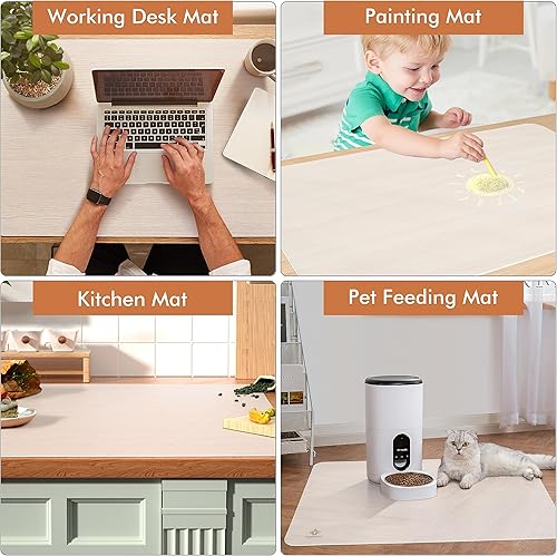 Miniatura 7 de Alfombrilla de proceso de silicona extra grande adecuada para aplicaciones de cocina, cocina, oficina, horneado (24 x 36 pulgadas) pulgadas