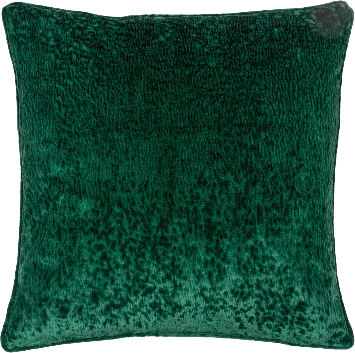 Paoletti Velvet Ripple Throw Pillow Cover (50cm x 50cm) (Emerald)