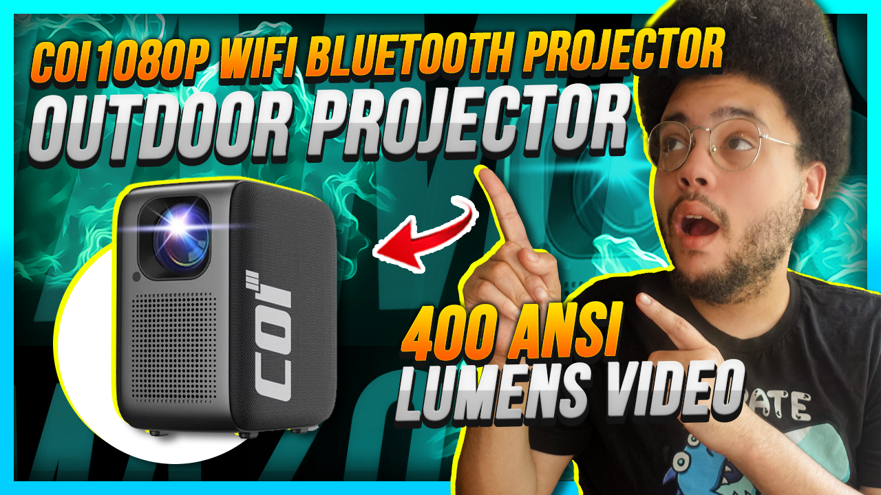 Watch Looking at COI UN03 1080P Outdoor Smart Movie Projector on
