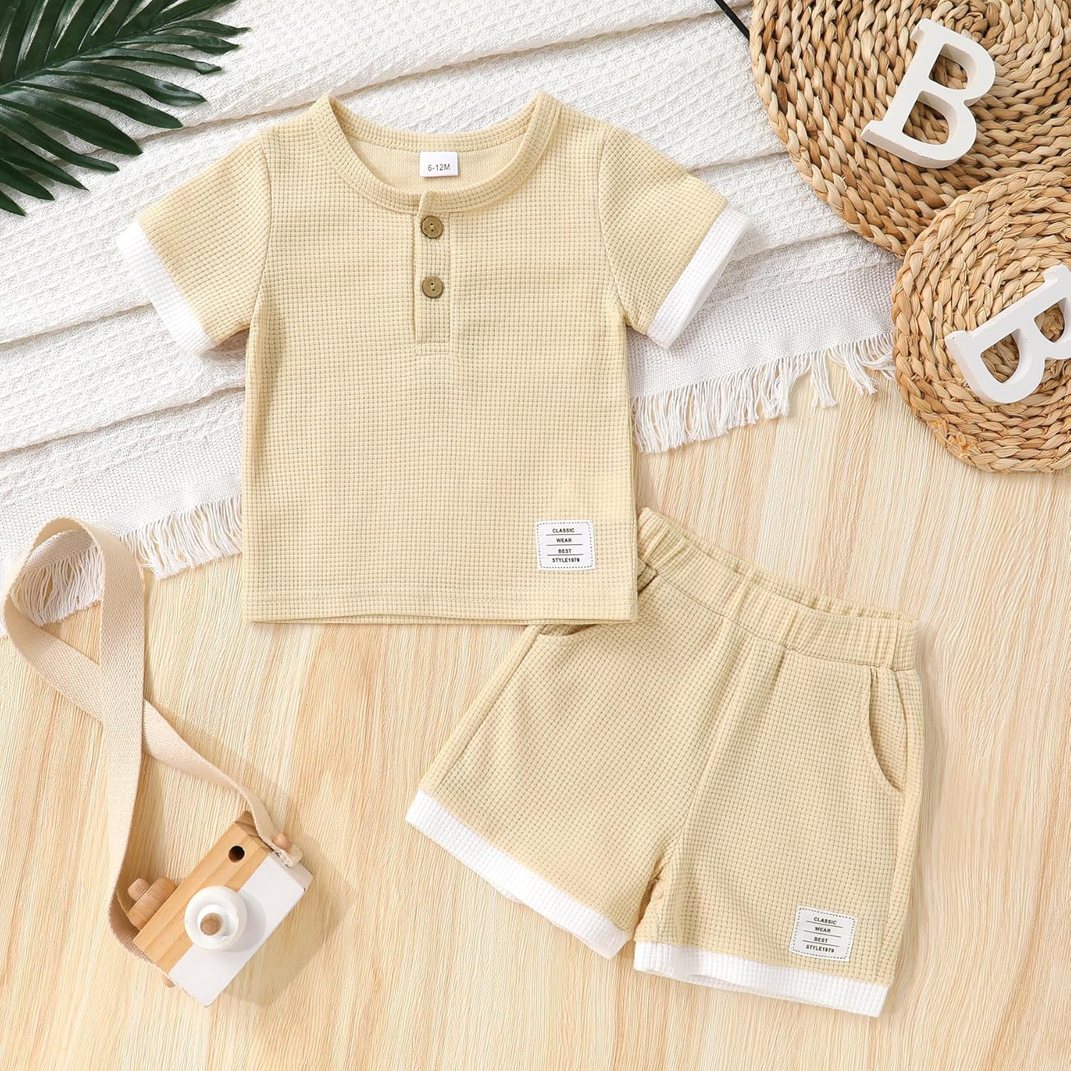 Happy Town Toddler Boy Clothes Baby Summer Outfit Casual T-Shirt and Shorts Set 2 Piece Infant Clothing - Image 2