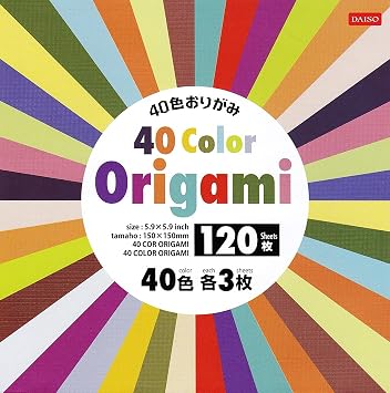 Daiso Japan 40 Color Origami - 120 Sheets