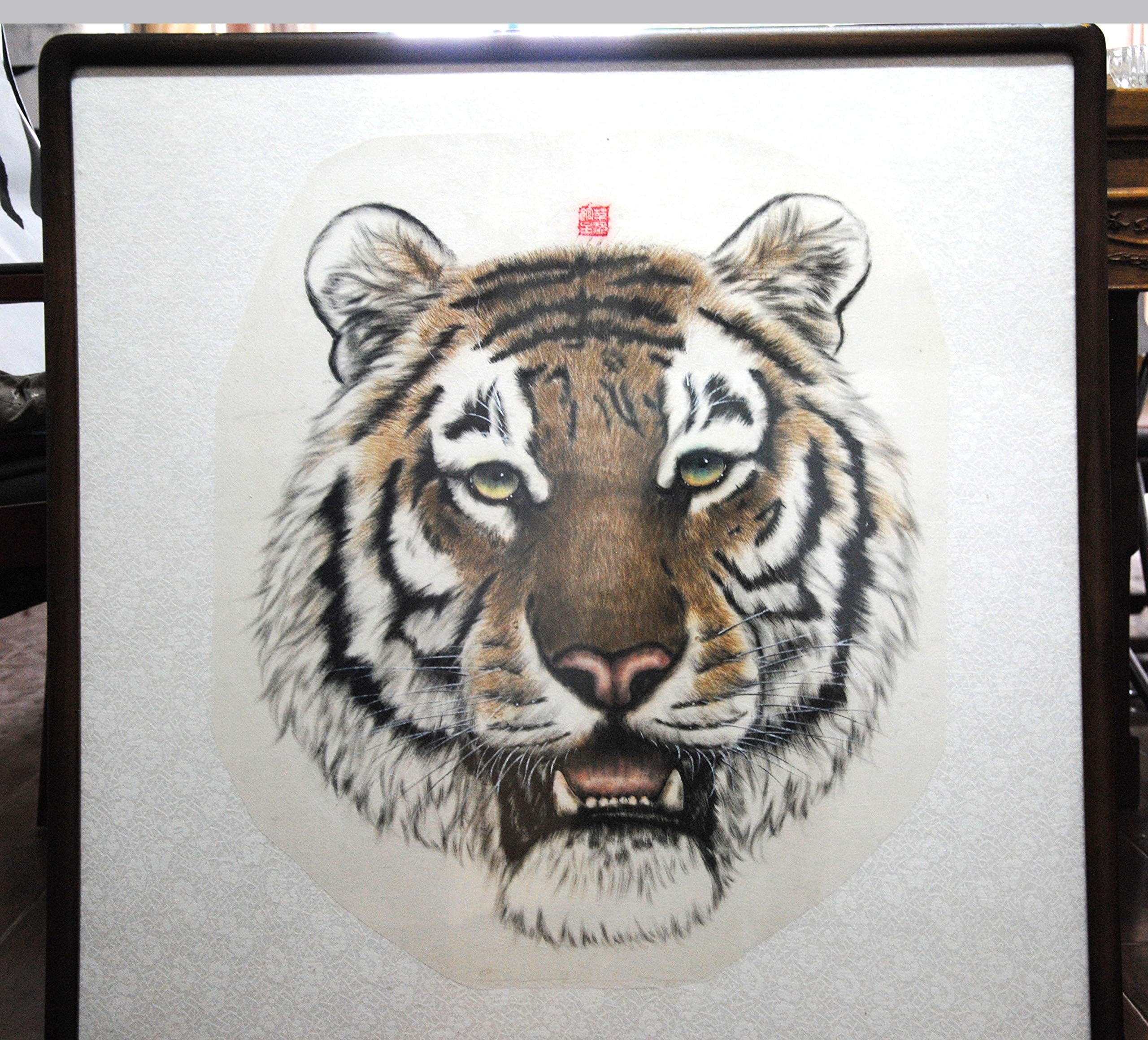 Hu Shiyue, is a Painter from Shanxi Province,The Tiger is The King of All Animals