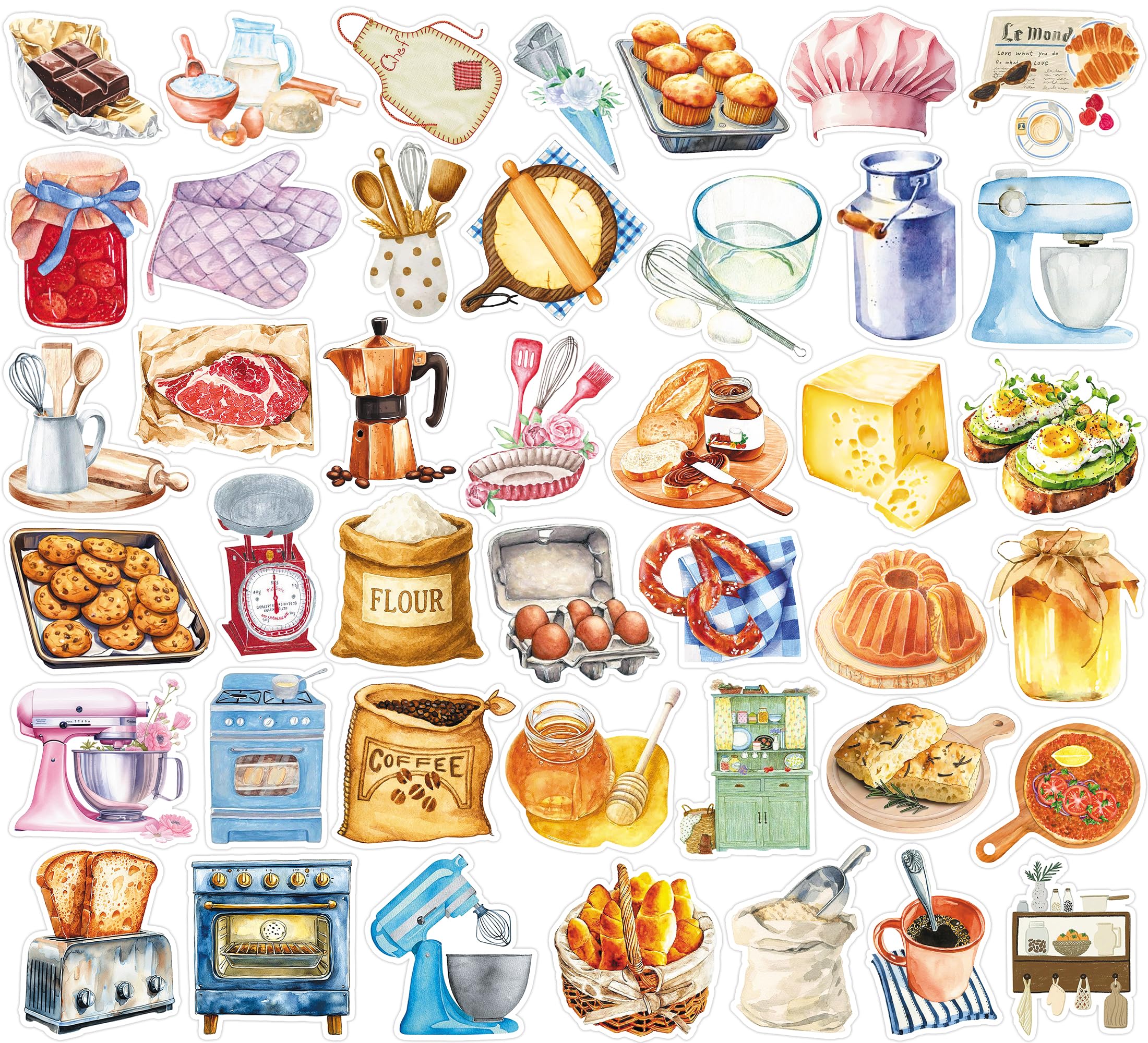Mini Stickers Pack for Laptop, Water Bottle 100Pcs Tiny Cute Animal Vinyl Waterproof Small Stickers Gifts for Teachers Teens Girls — view 28