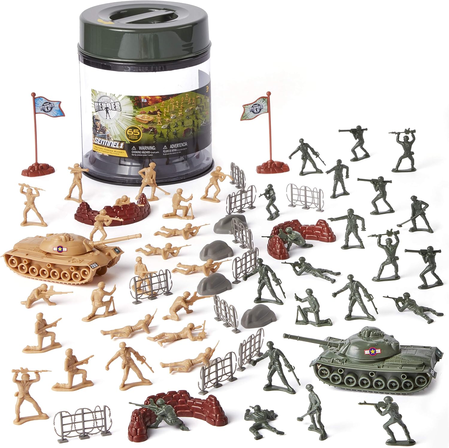 True Heroes Military Forces Bucket, Multicolor, AD20162
