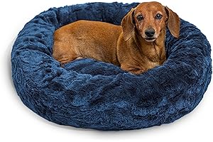 Best Friends by Sheri Original Calming Blue Cat Bed, 23"