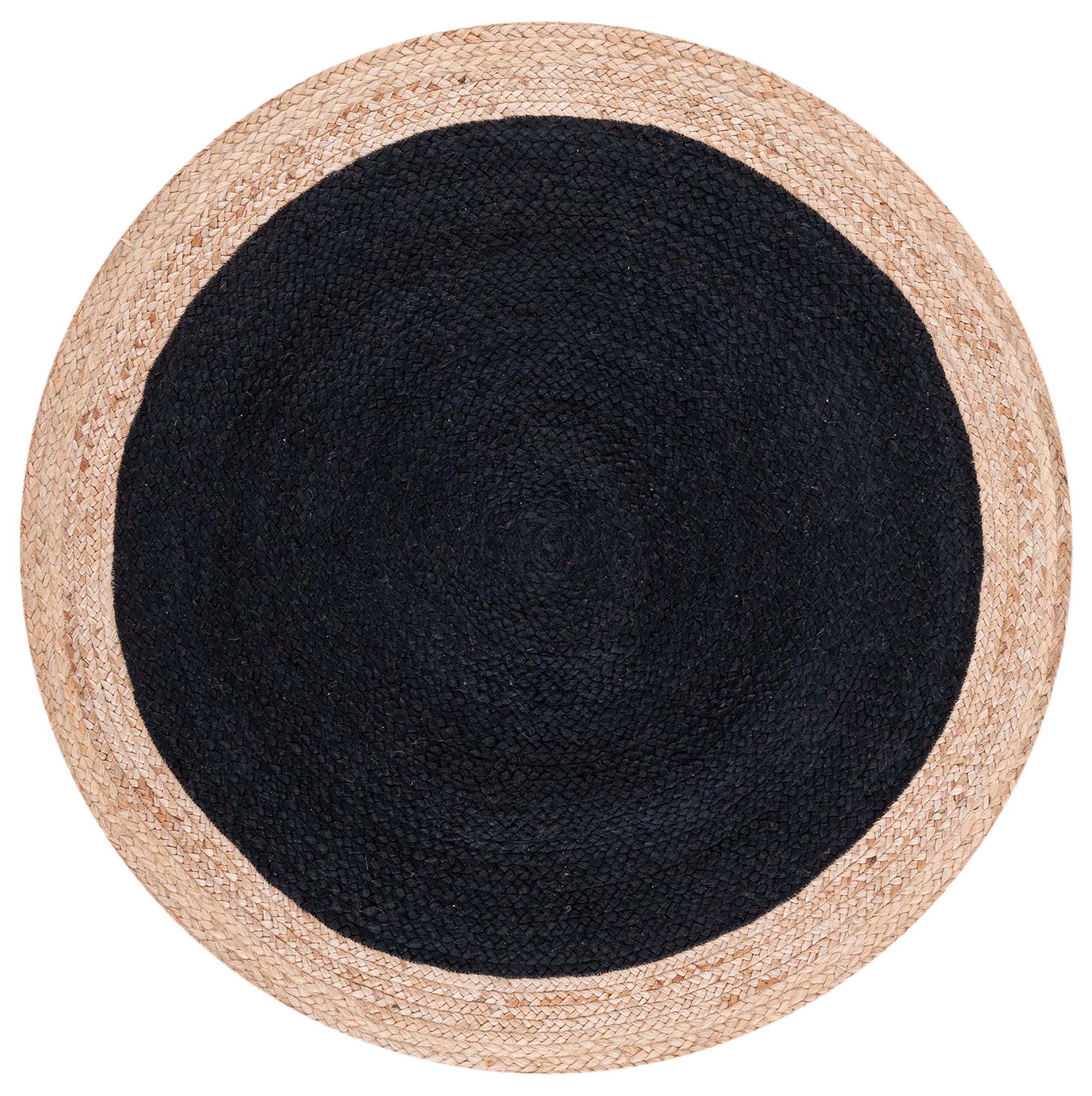 Safavieh Natural Fiber Rug for Living Room Dining Room, Bedroom, Natural Fiber Collection, Short Pile, in Black and Natural - Image 2
