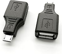 Vista 1 de USB 2.0 Micro USB Male to USB Female OTG Adapter (2 Pack)