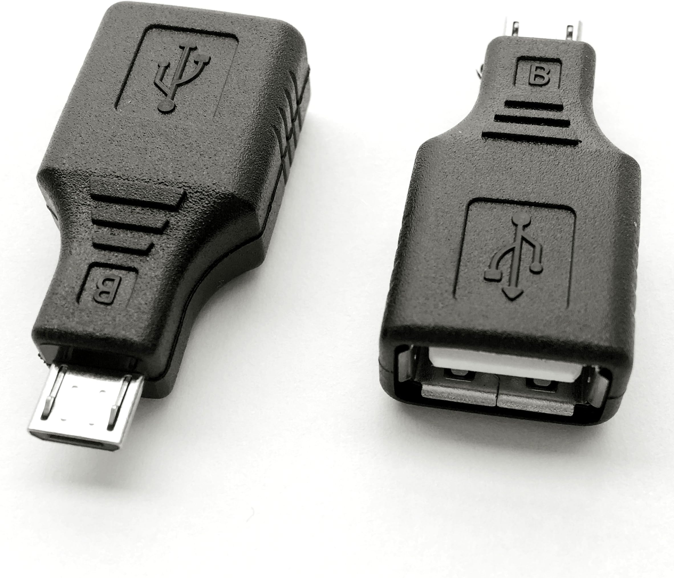 Posdou USB 2.0 Micro USB Male to USB Female OTG Adapter (2 Pack)