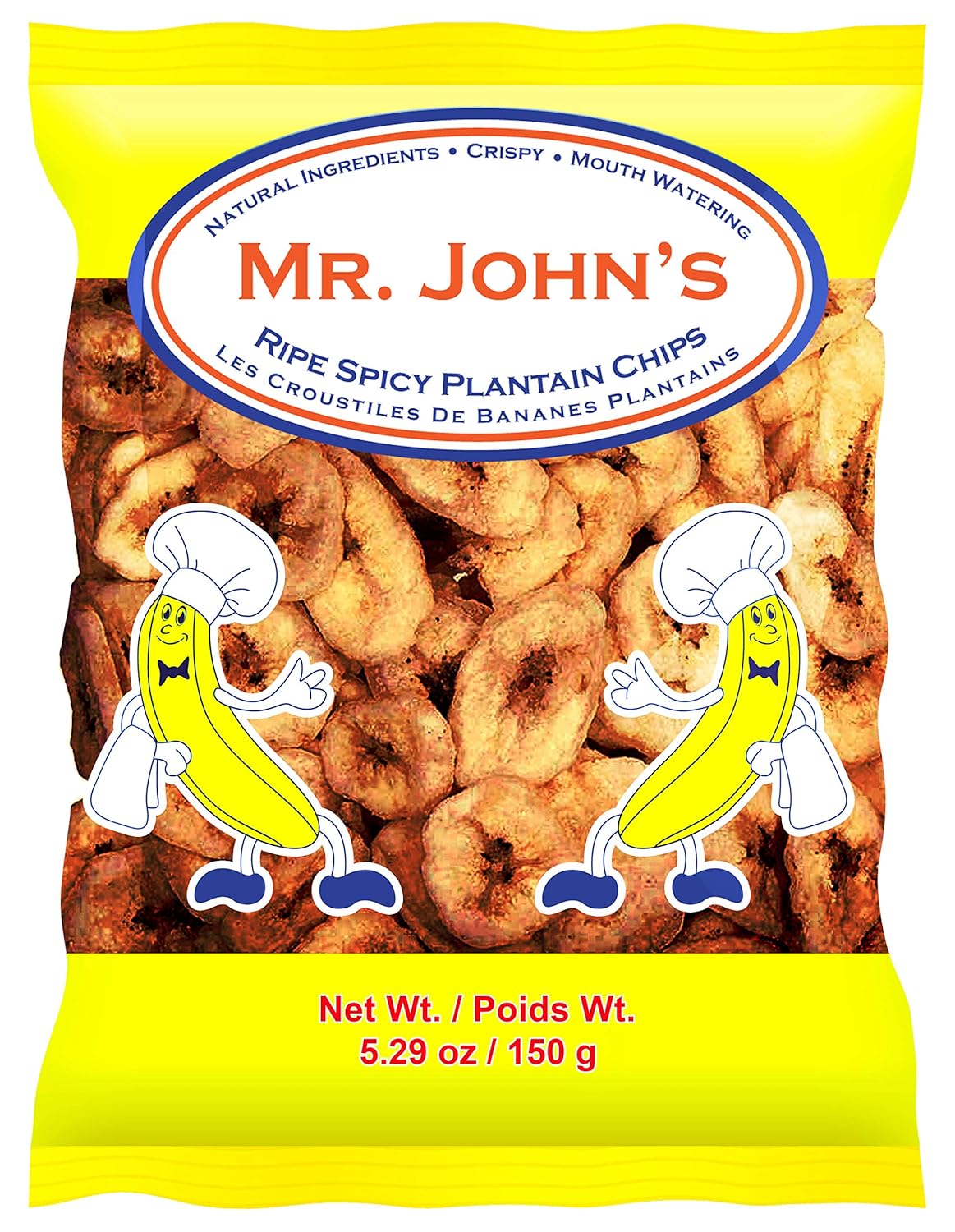 MR. JOHN'S Spicy Ripe Plantain Chips, 135gm (Pack of 25)