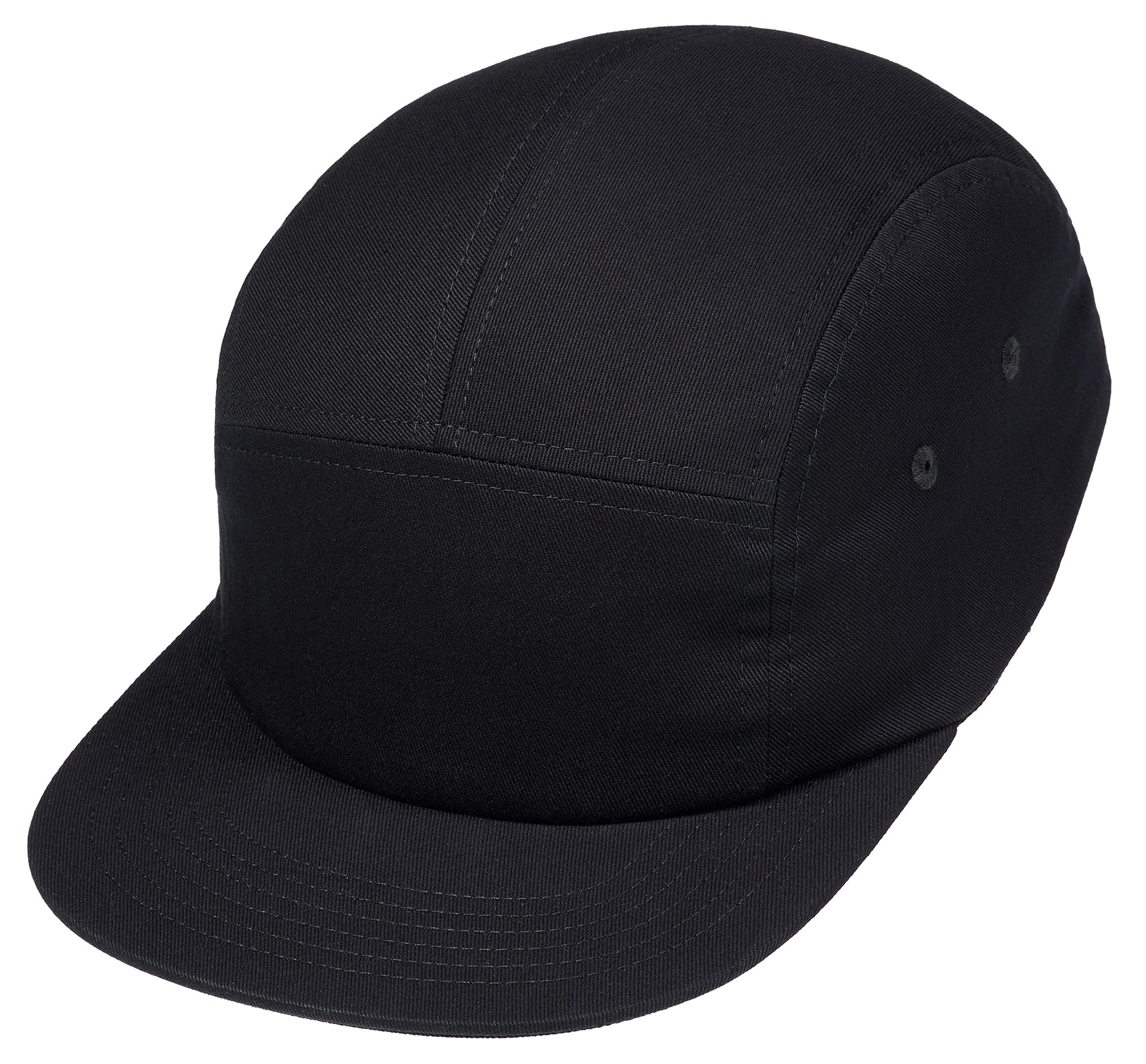 Enter the Complex® 5 panel cap, 100% cotton, adjustable size, black, One Size