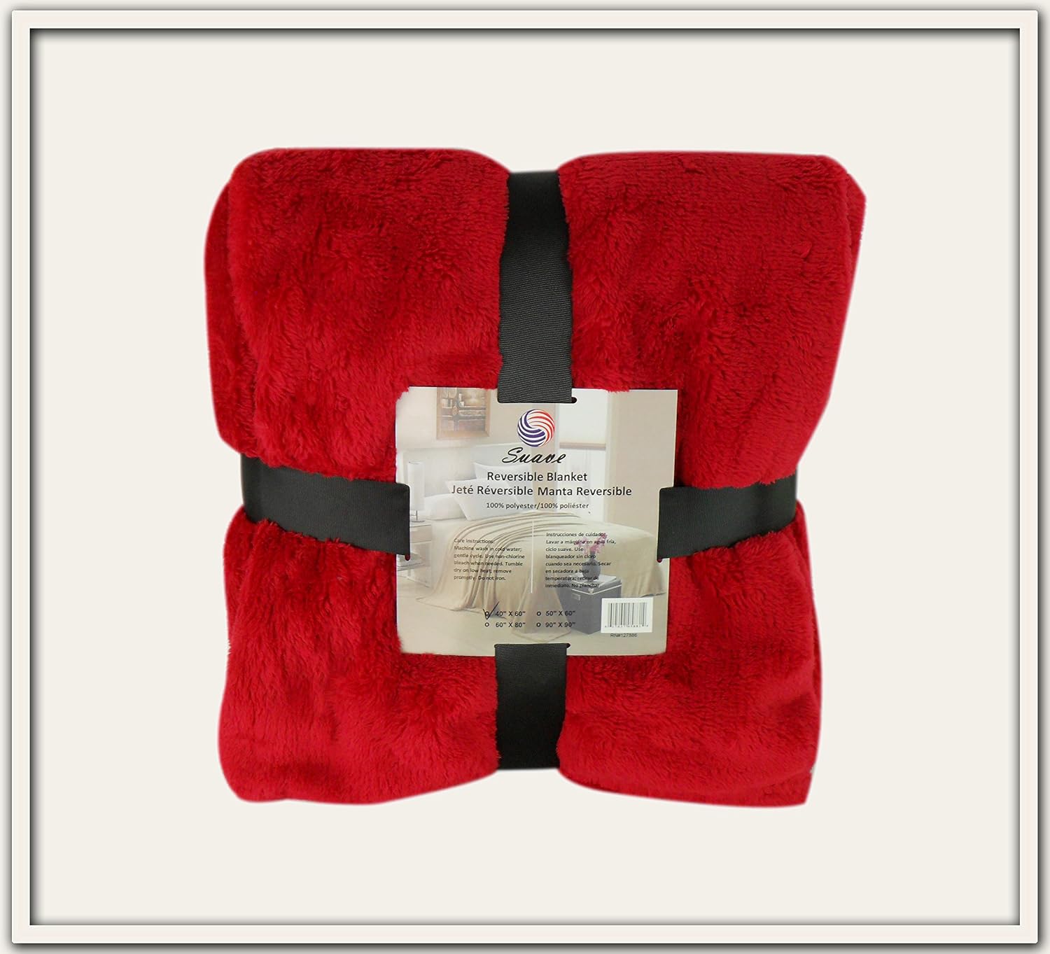 Sofantex Super Soft Blanket/Throw - Reversible Blanket (40x60, Red)