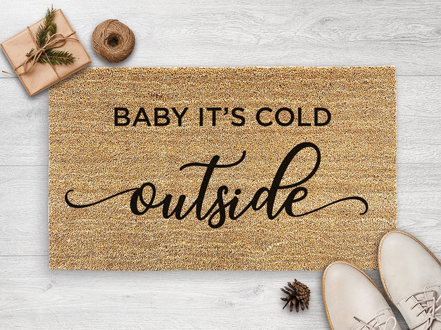 There's No Place Like Grammy & Papa's House Family Mat Housewarming Gift Mat Rubber Anti Slip Washable Indoor Outdoor,Non Slip Floor Mat 24X16 Inch — image 1