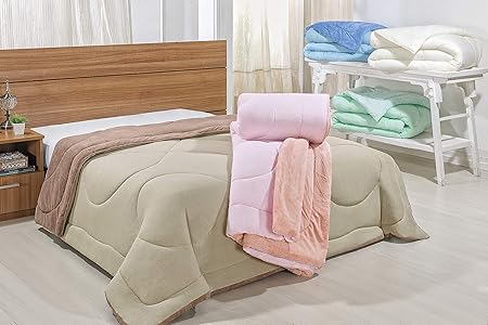Edredom De Malha Casal King Size 01 Peca Mellindre Tecido Malha 100 Algodao Enchimento 100 Poliester Rosa Grande Sofisticata 18 2216 Amazon Com Br