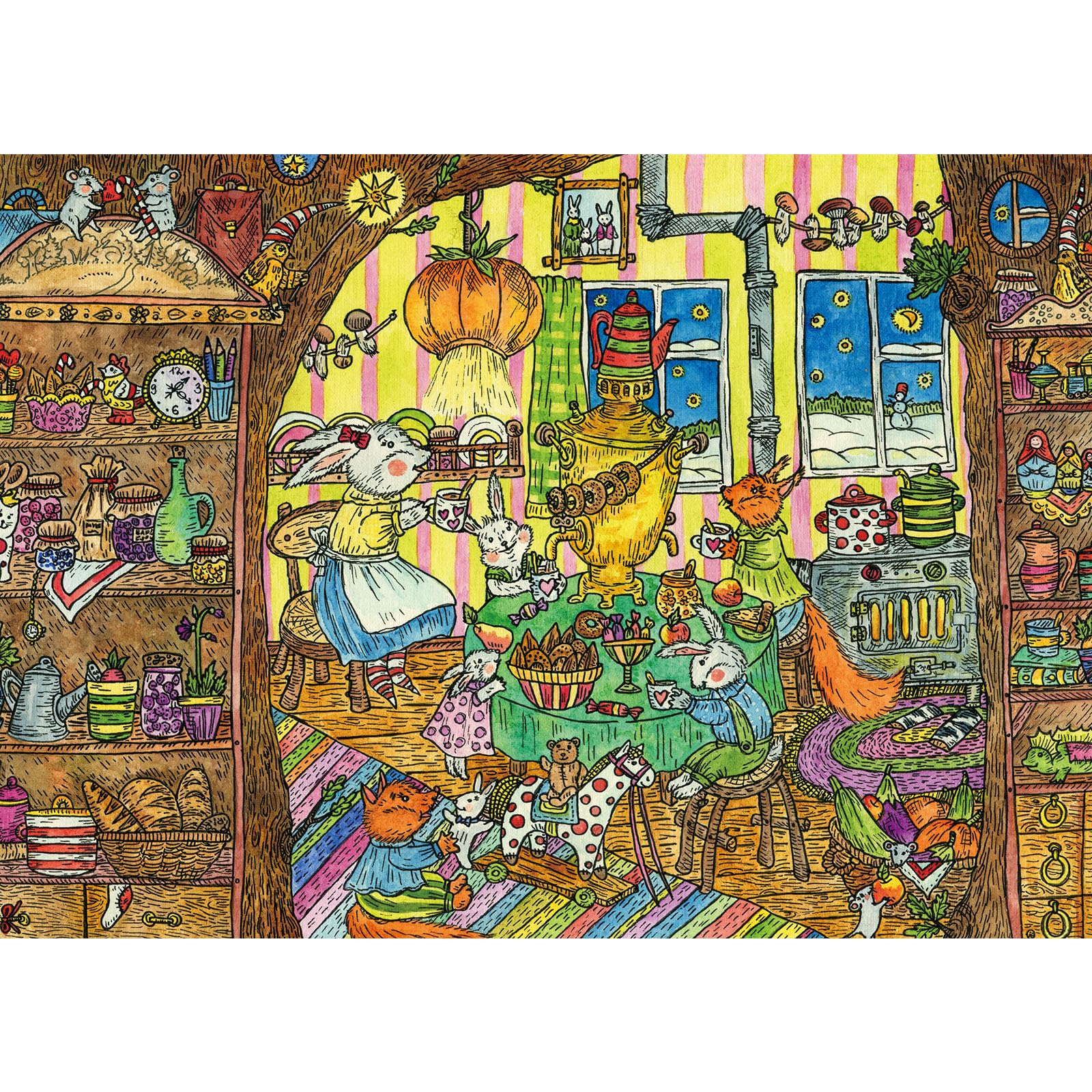 Jigsaw Puzzles For Adults 1000 Animal Party — image 1