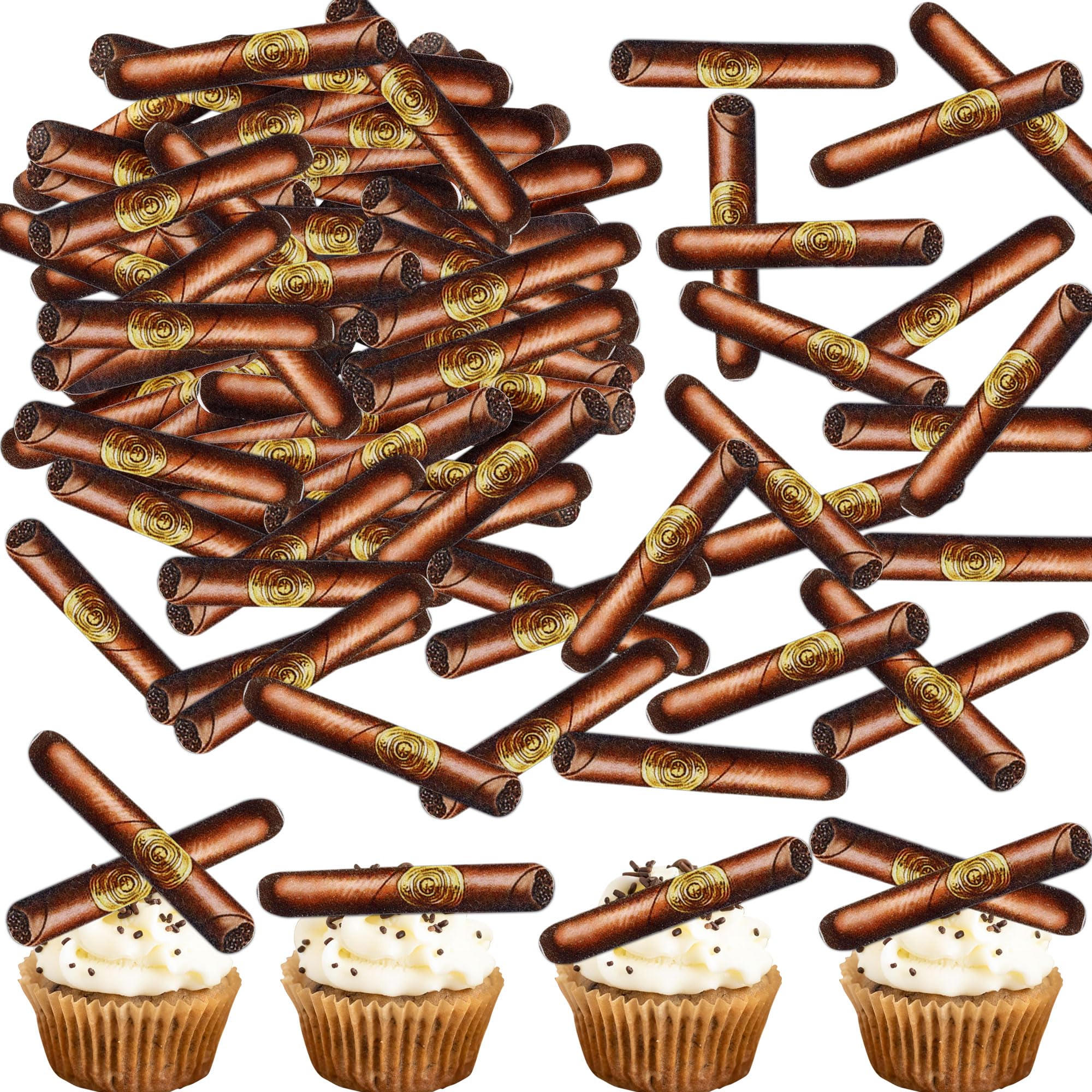 Amazon.com: Ercadio 55 PCS Edible Flat Cigarettes Party Cupcake Toppers  Picks Tobacco for Father's Day Cake Drink Topper Favor for Cigarettes Theme  Summer Family Party Decor Supplies : Grocery & Gourmet Food